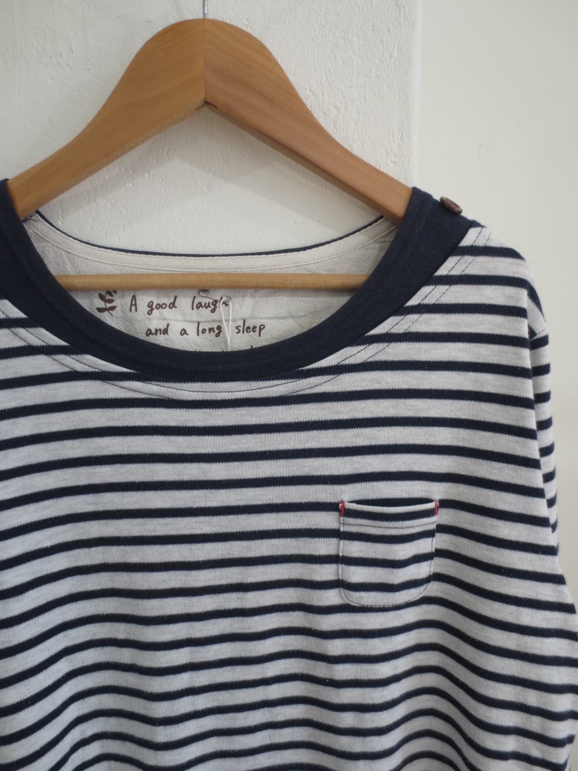 스트라이브 단추 긴팔 티셔츠  상품이미지2