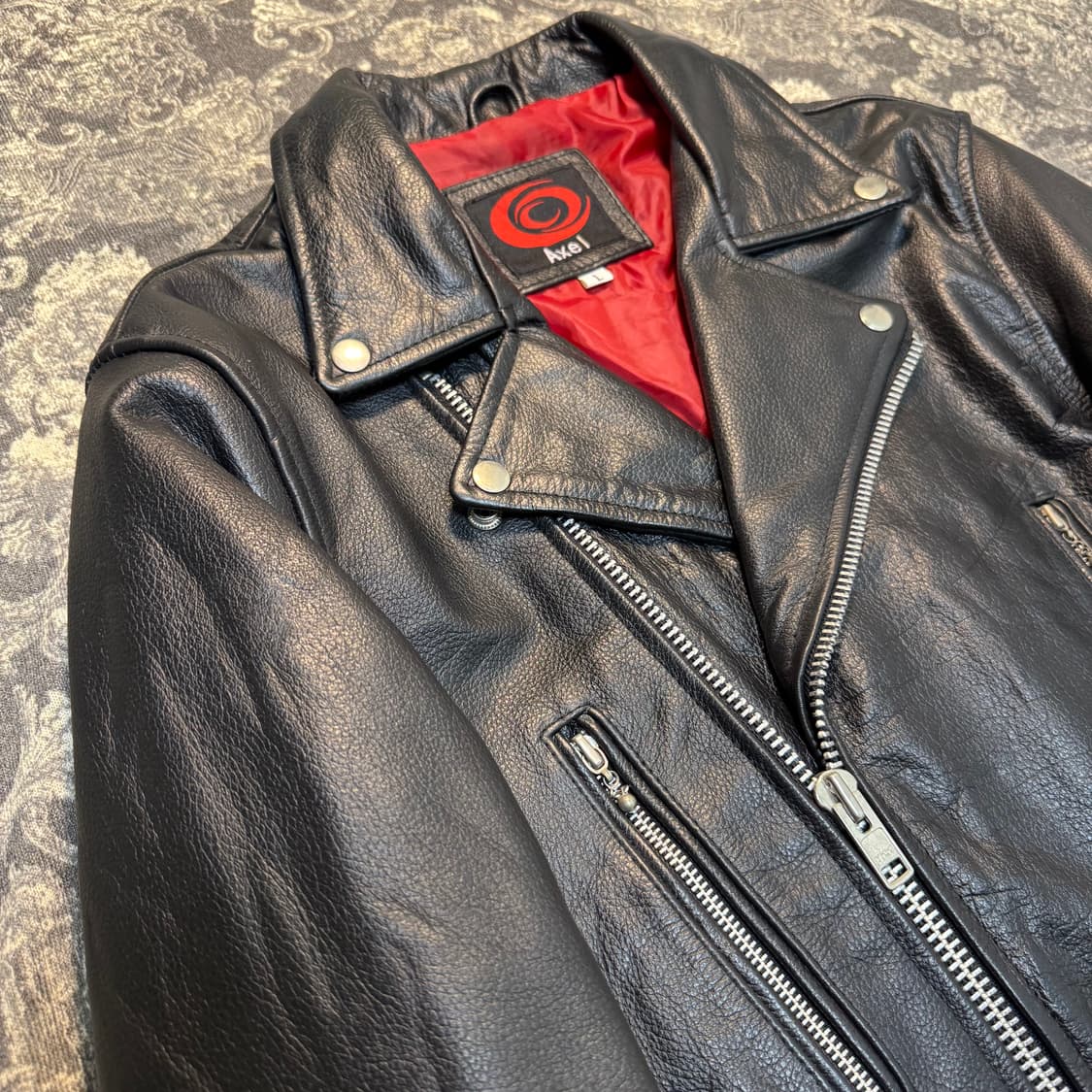 buffalo skin biker jacket 상품이미지3