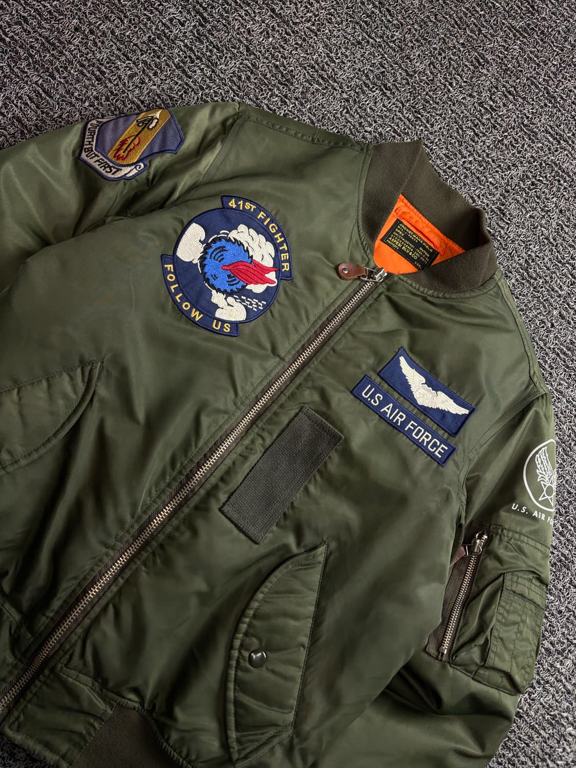 아스페시 밀리터리 MA-1 플라이트 항공 봄버 자켓 4032 상품이미지3