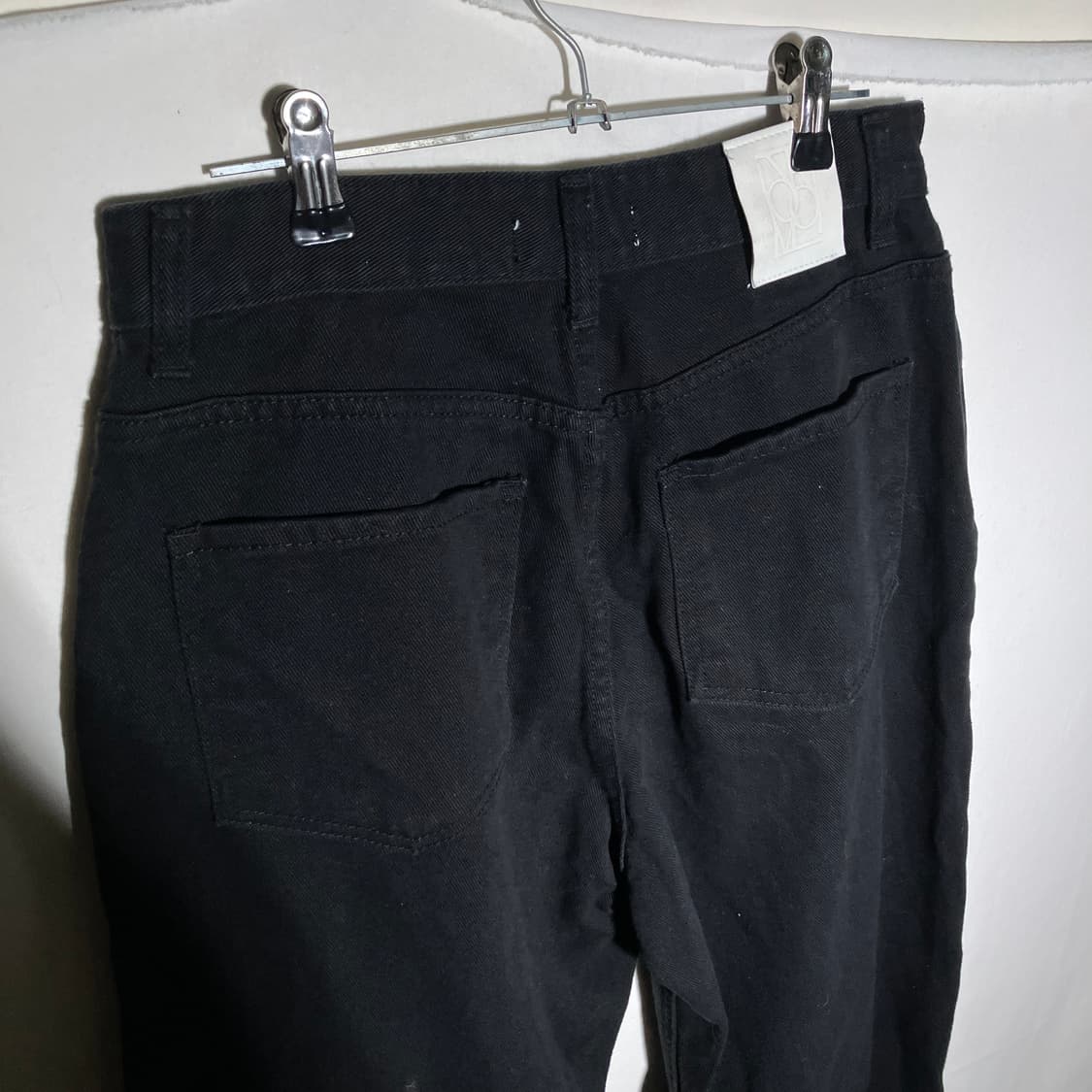 1)LAROOM 라룸 흑청 데님 와이드 청바지 상품이미지5