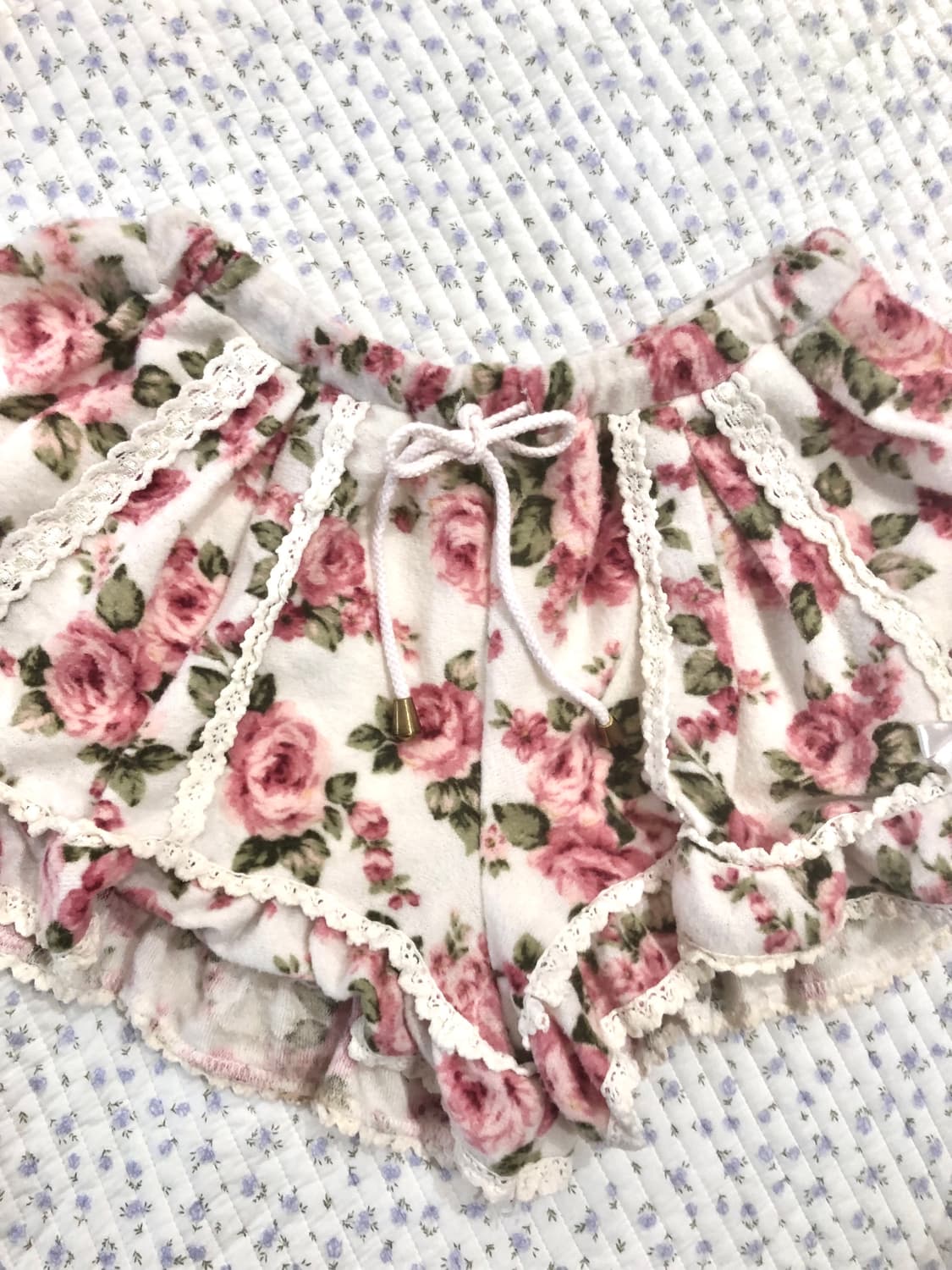 Lizlisa 리즈리사 플라워 큐롯 빈티지 갸루 히메갸루 오네 라떼갸루 상품이미지2