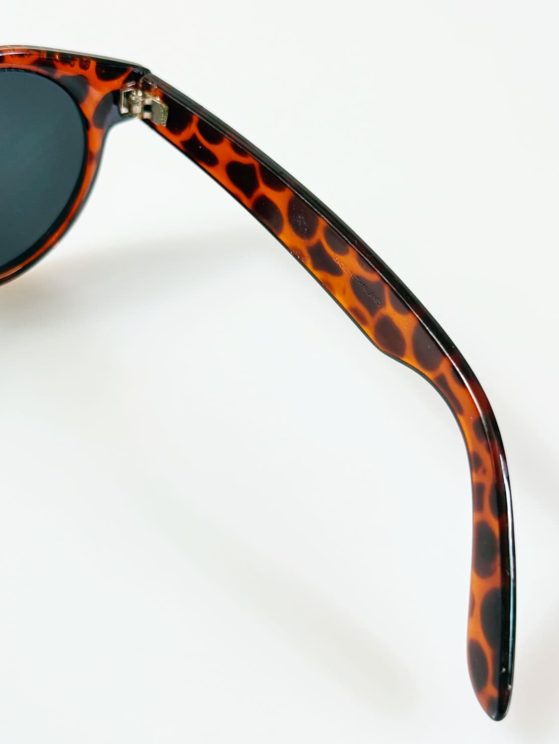 90s 토터스쉘 볼드 라운드 뿔테 빈티지 선글라스 상품이미지6