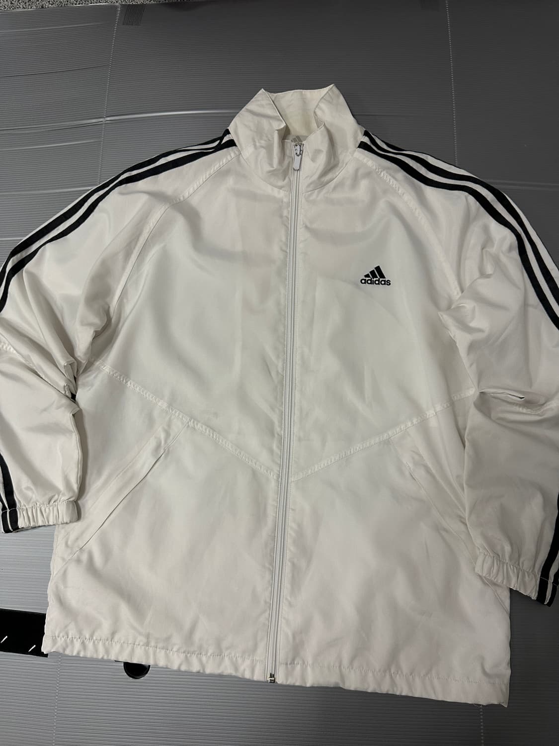 아디다스 우븐 자켓 바람막이 화이트 100 상품이미지1