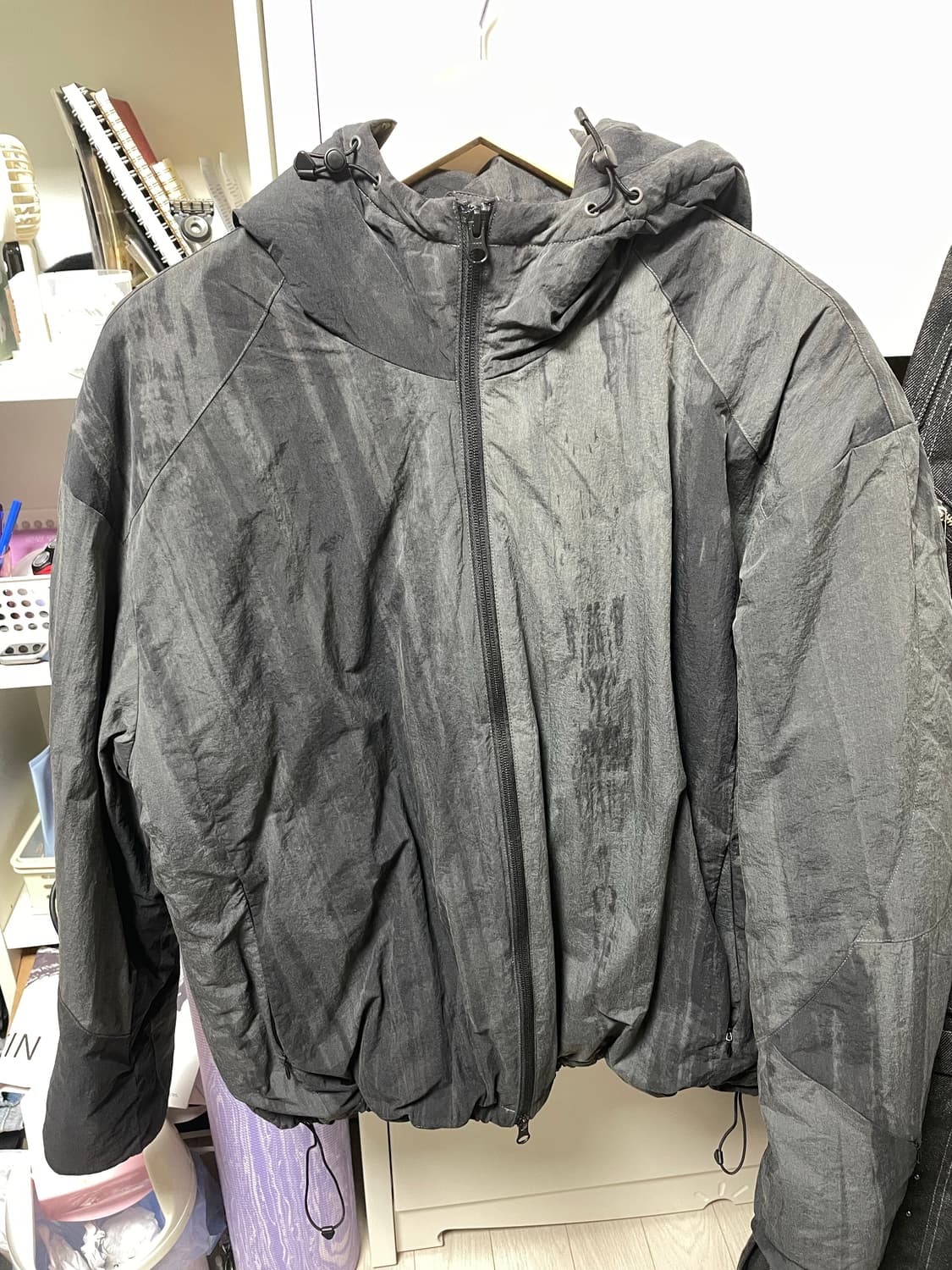 아르반 블리치 쉘 패디드 자켓_고스트 블랙 상품이미지2