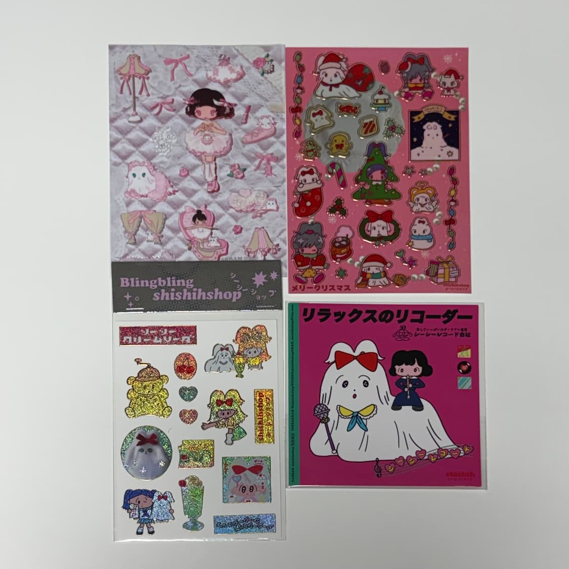 shishishop 시시샵 스티커 4종 일괄 판매 상품이미지1