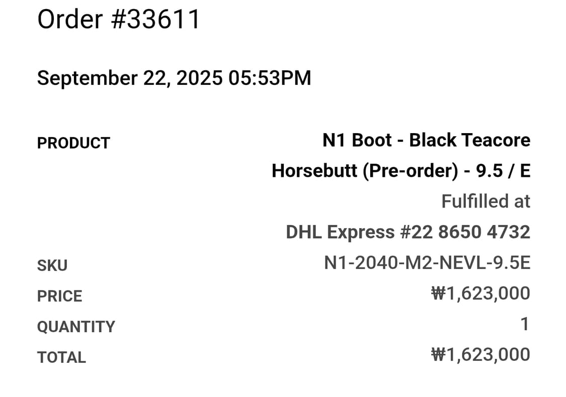 [9.5] 바이버그 N-1 부츠 차심 홀스벗 상품이미지8