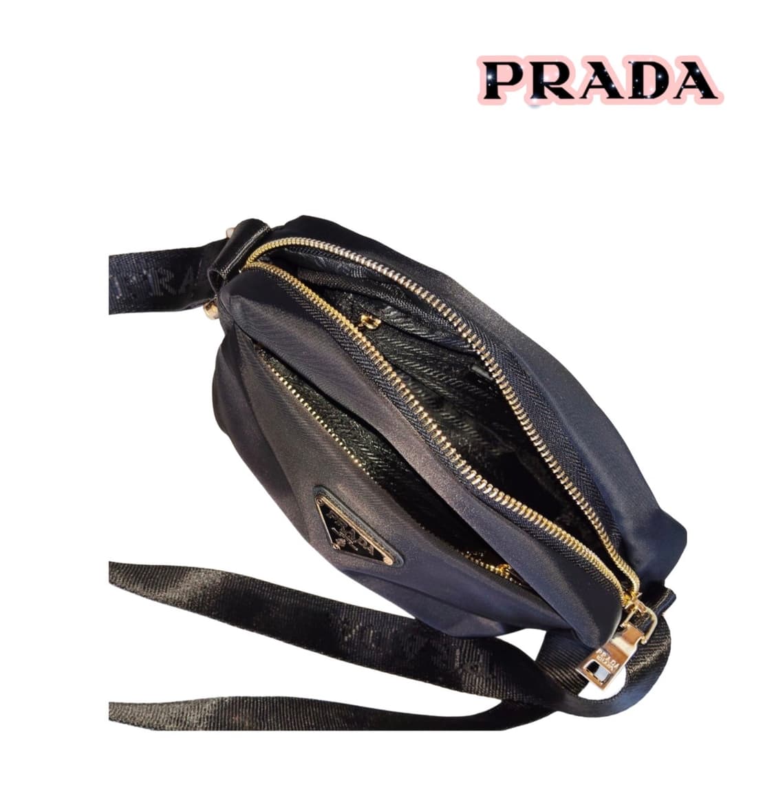 프라다뷰티 리나일론 숄더 크로스백 블랙 상품이미지8