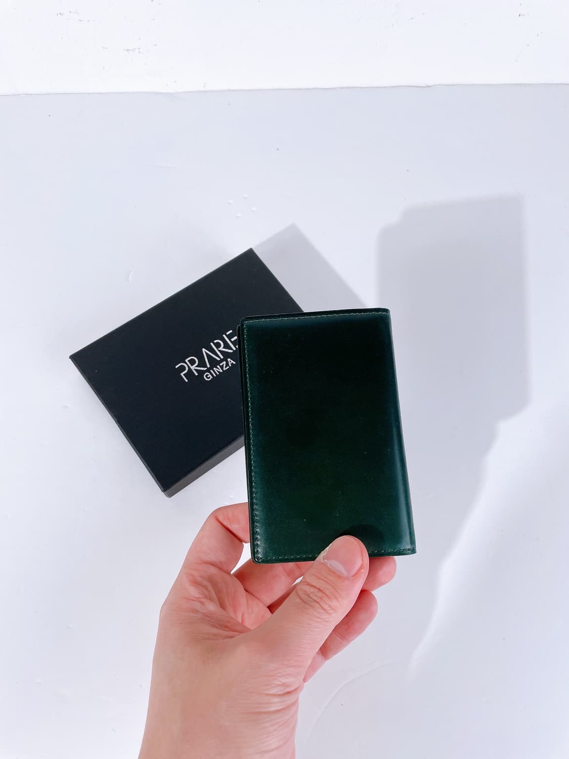 (정품/새상품) 프레리 긴자 남성 그린 코도반 카드지갑 상품이미지1