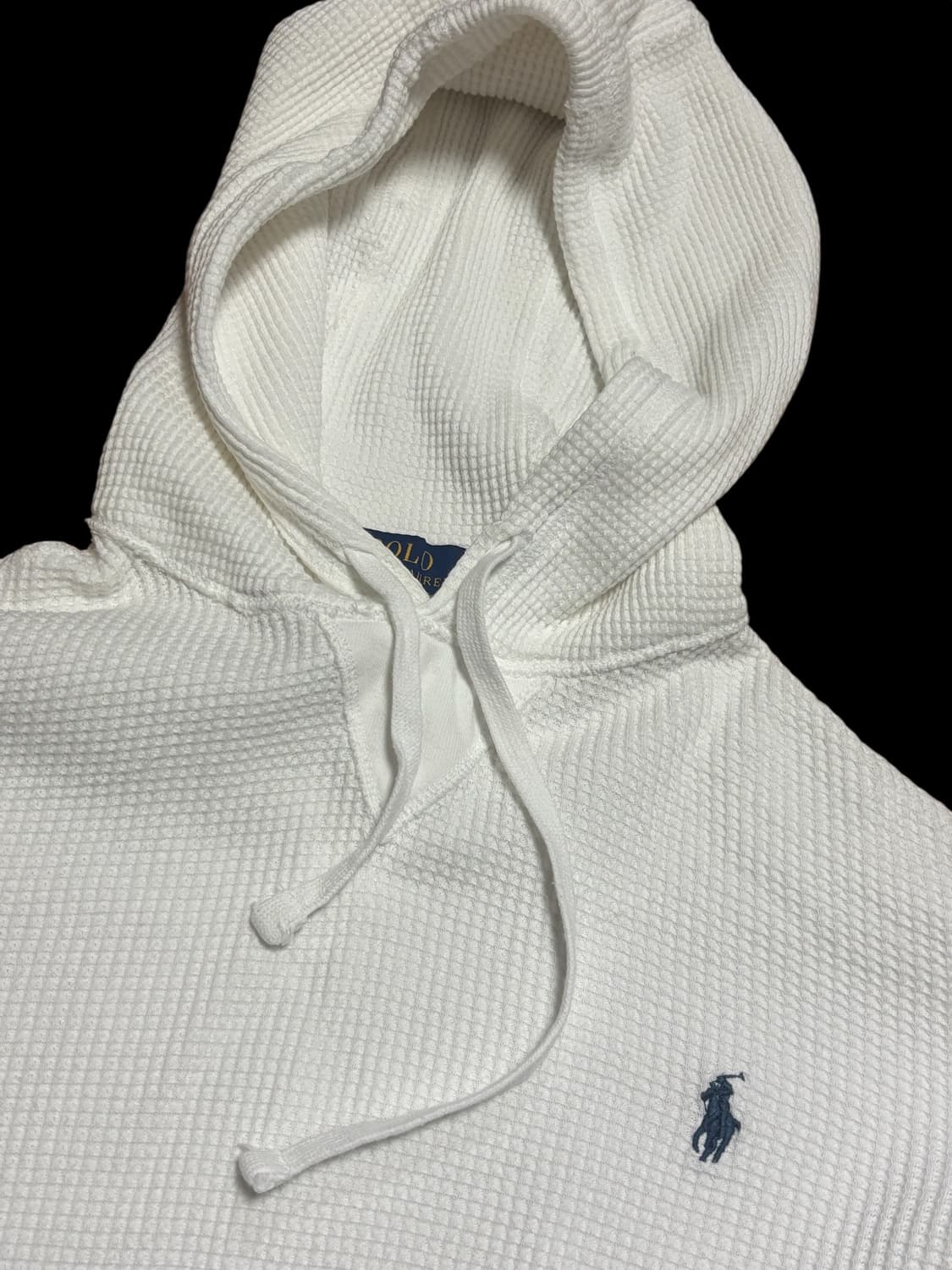 폴로 랄프로렌 와플 니트 후드티 상품이미지1