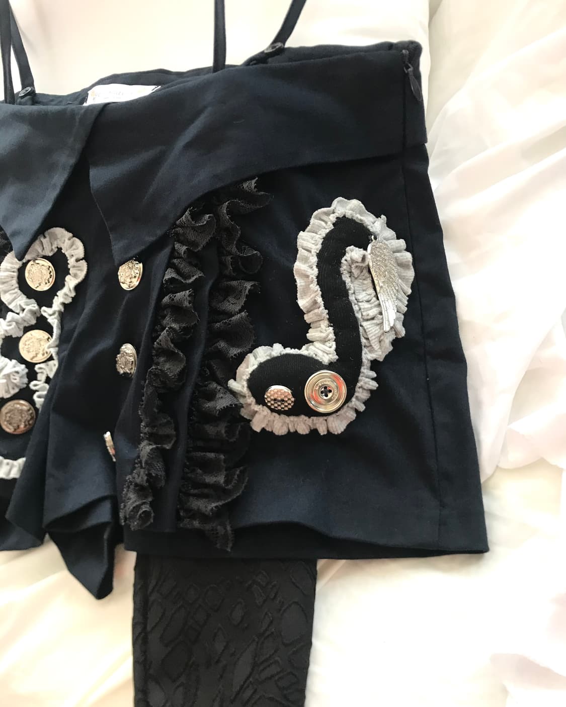 Custom🐾)MUSICNOTE🎶 suspender shorts 상품이미지3