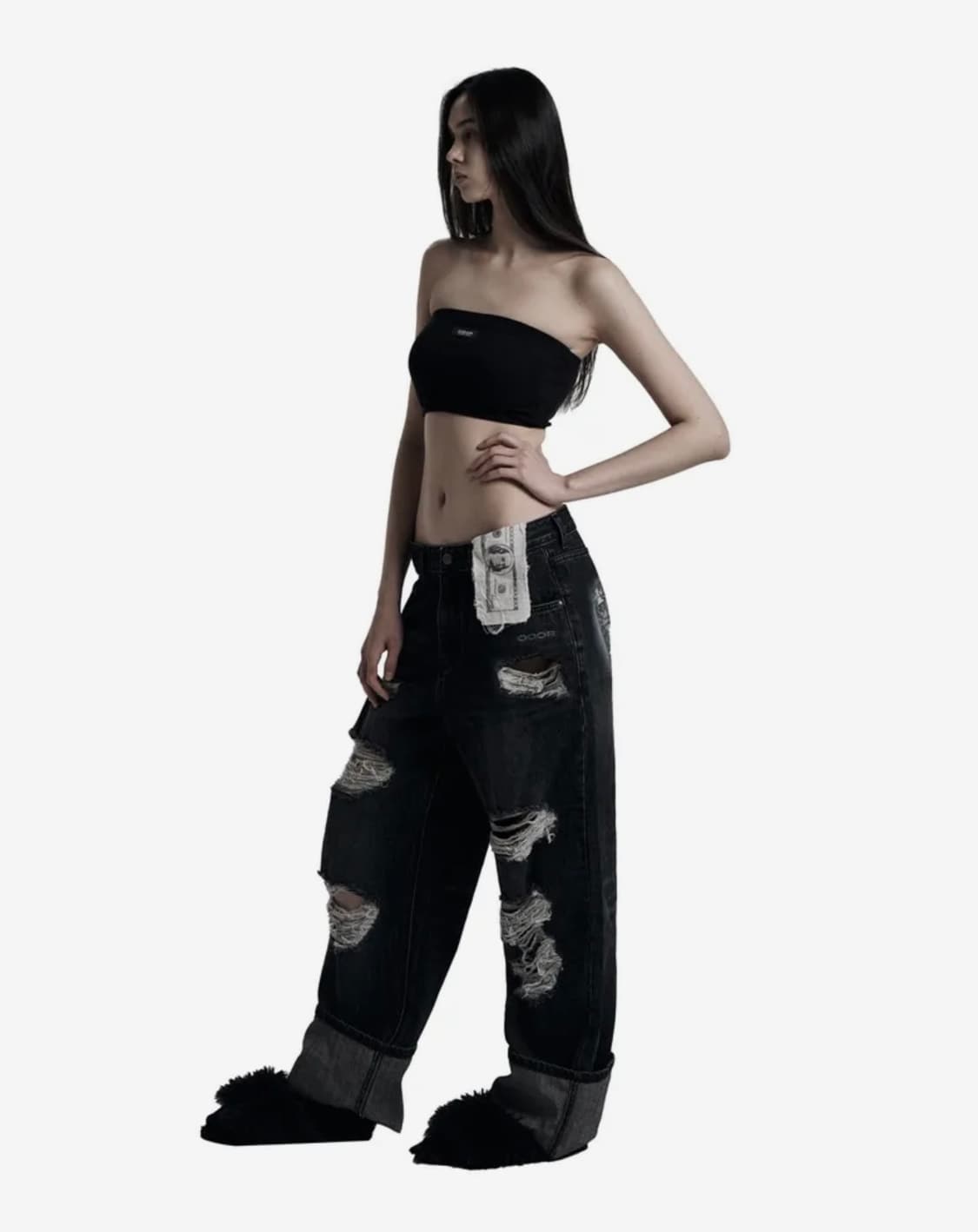 오도어 ODOR Dollar wide denim pants 상품이미지1