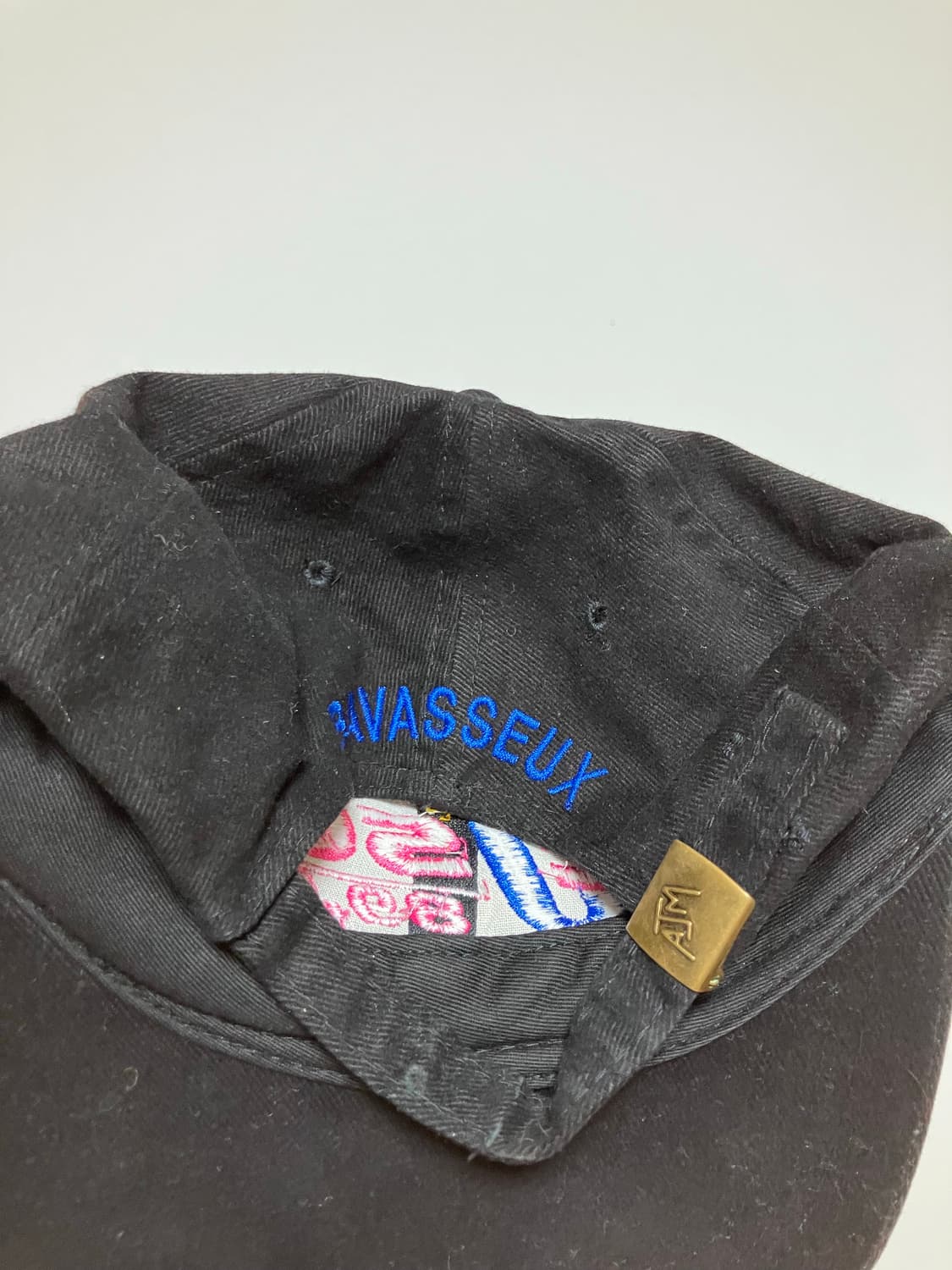 cjse 빈티지 블랙 라디오 방송국 볼캡 6패널캡 상품이미지5