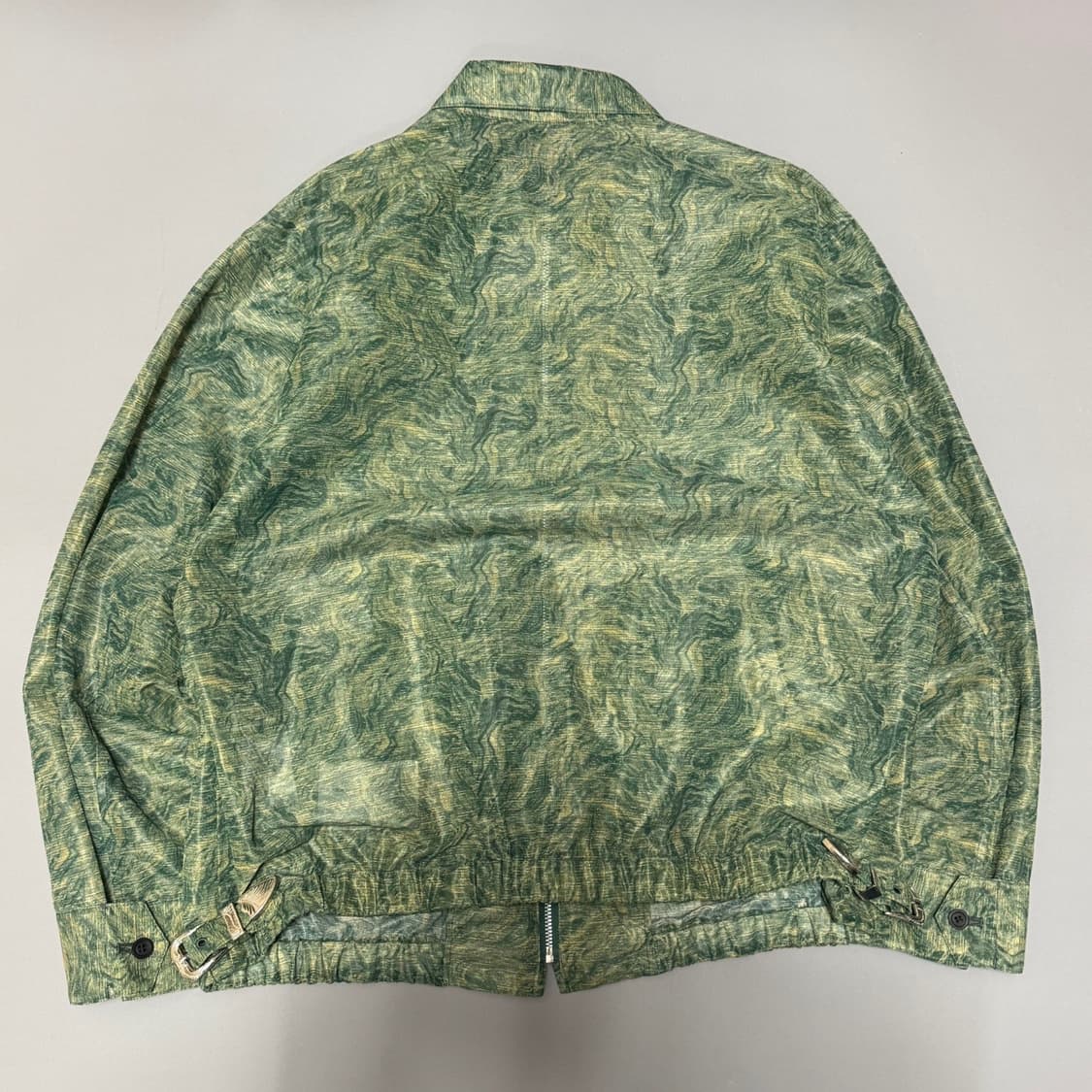 토가 비릴리스(TOGA VIRILIS) 그린 매쉬 마블 프린트 블루종 상품이미지8