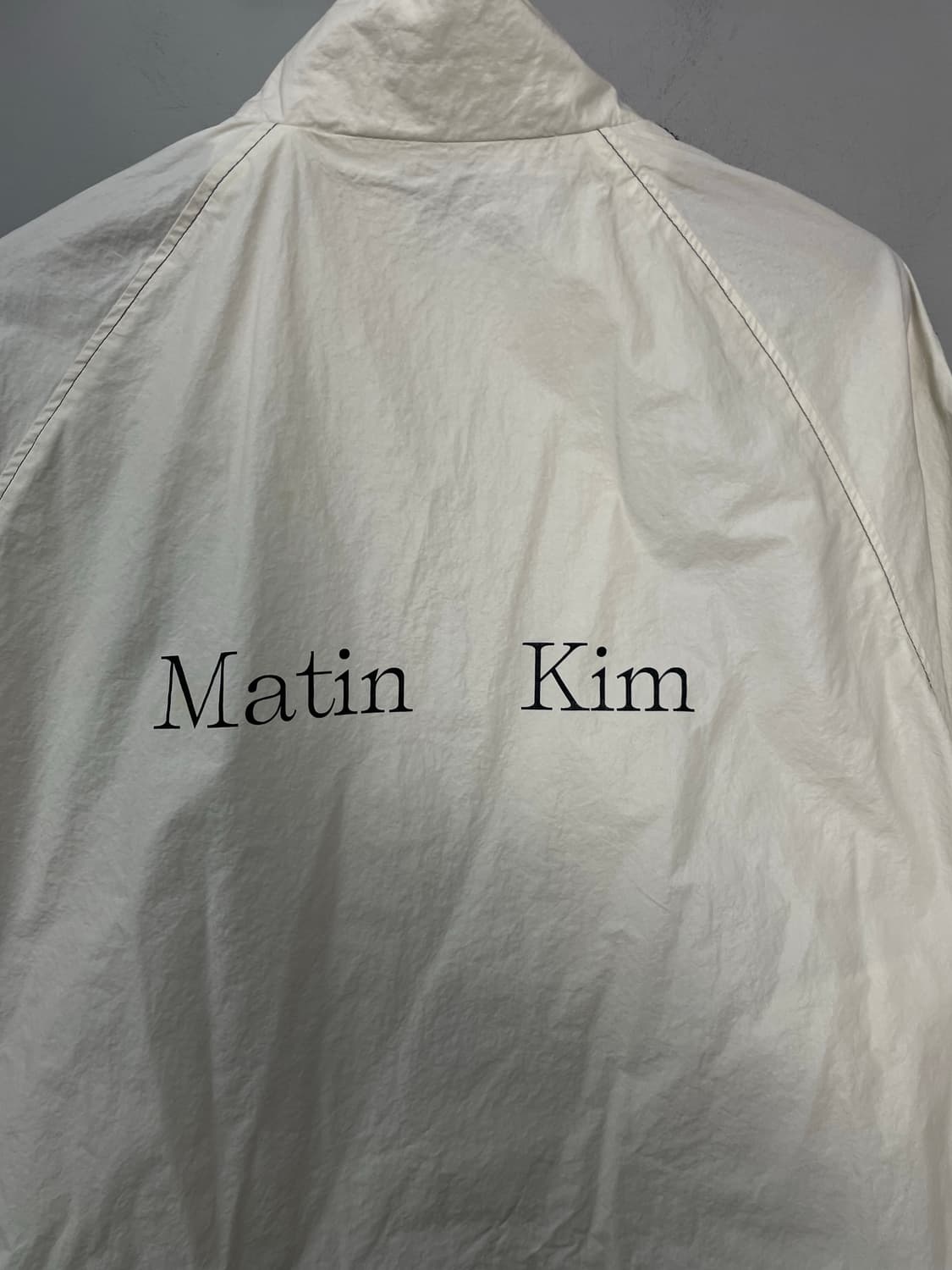 마뗑킴 백로고 아이보리 바람막이 자켓 H1750 상품이미지6