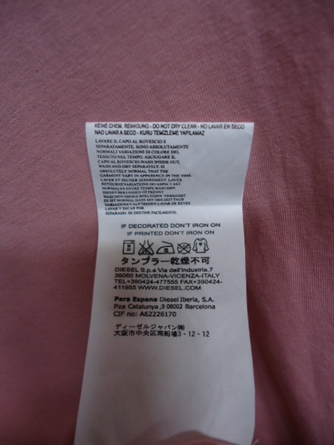 Diesel 디젤 빈티지 프린팅 비즈 롱셔츠 상품이미지6