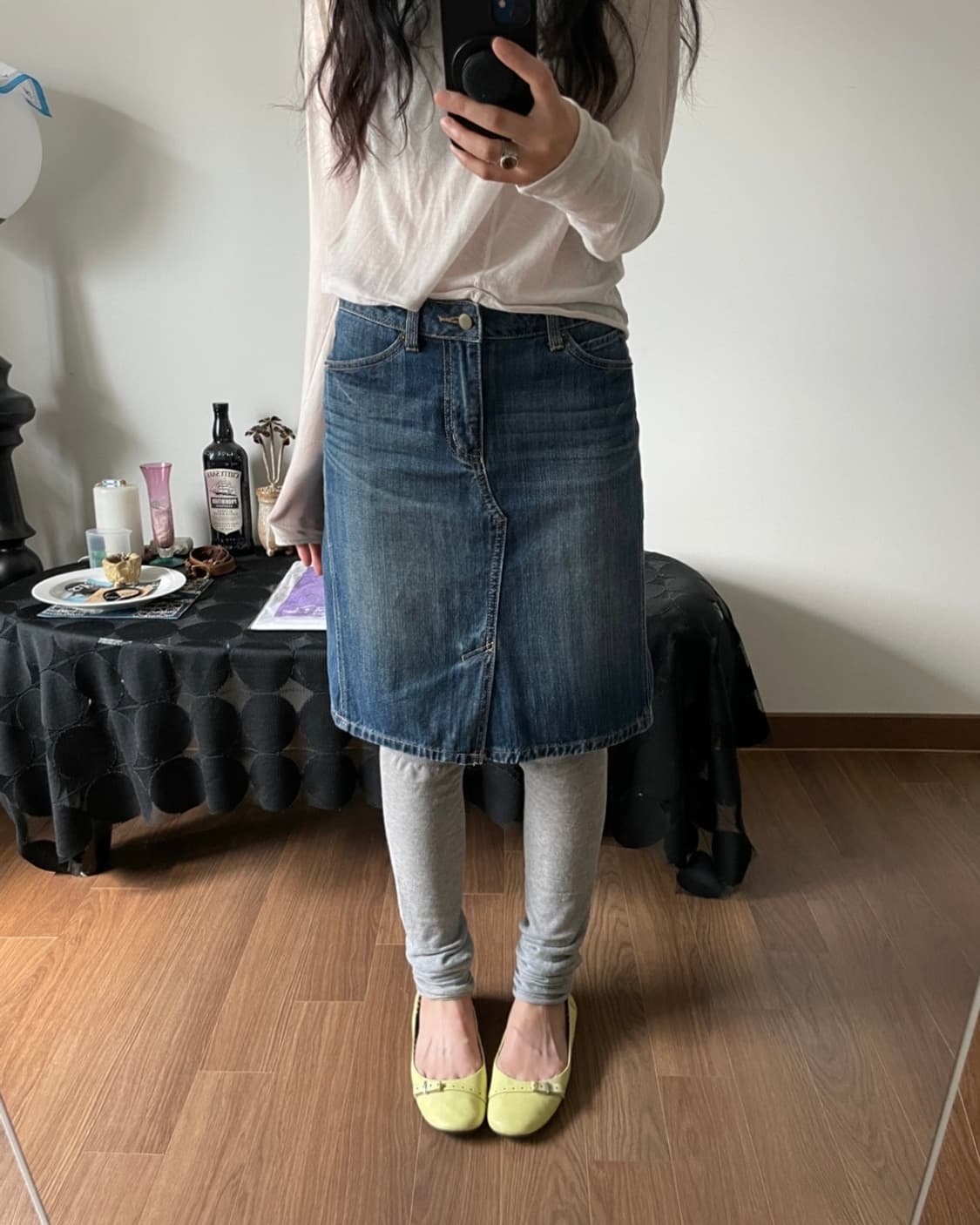 denim skirt 상품이미지8