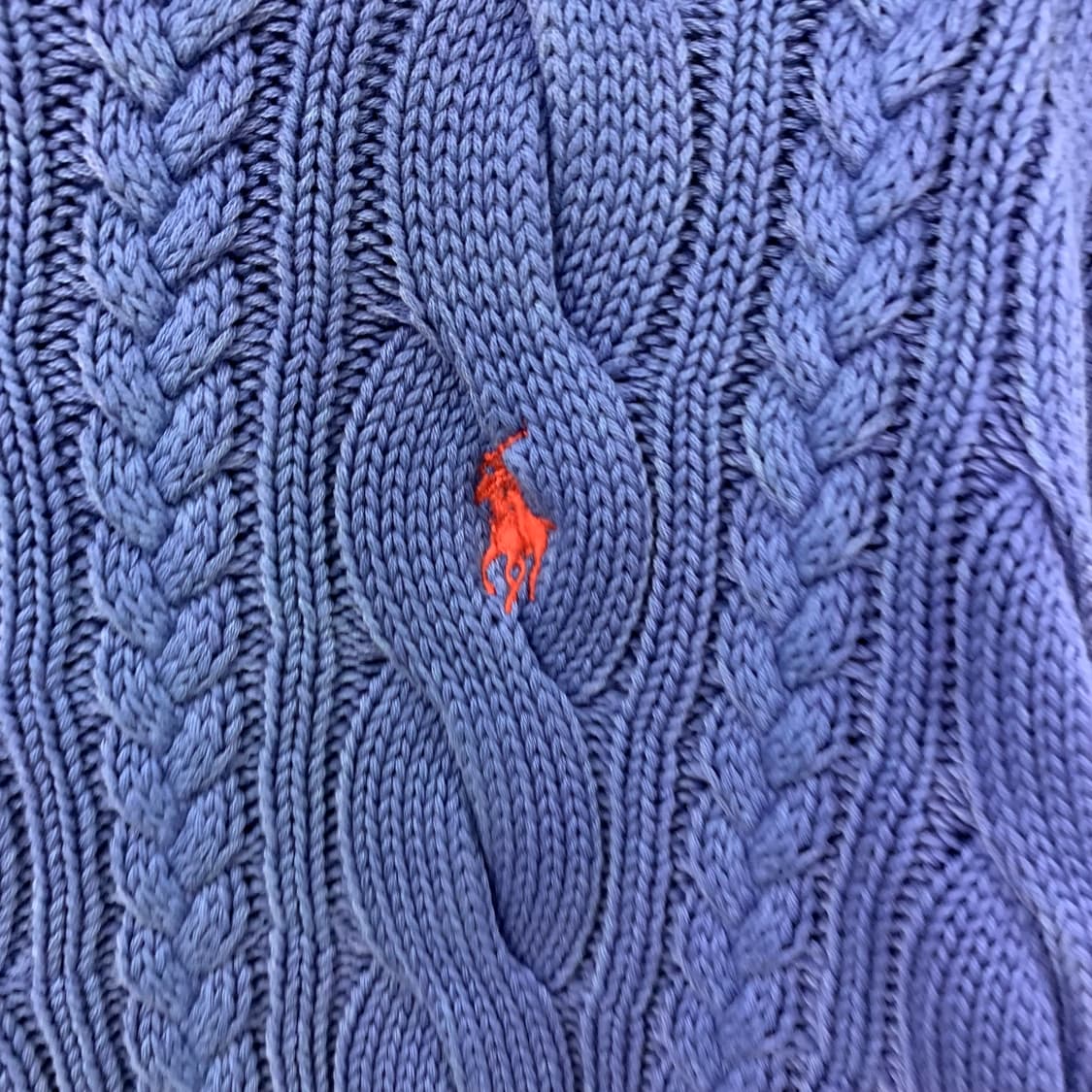 폴로 랄프로렌 신형 블루 꽈배기 니트 상품이미지3