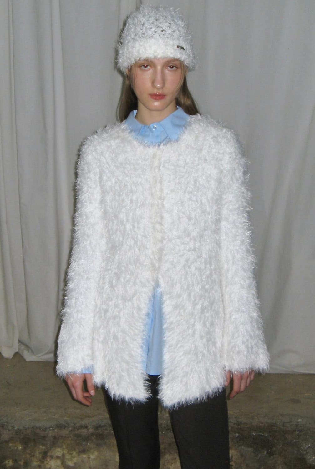 시눈 헤어리 가디건 상품이미지1