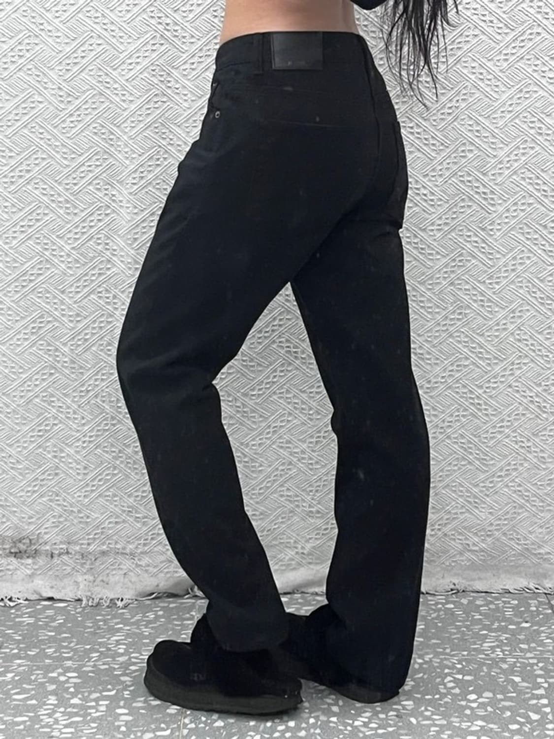 인스턴트데님 모던 락시크 블랙진 데님 흑청팬츠 30인치 C09680 상품이미지1