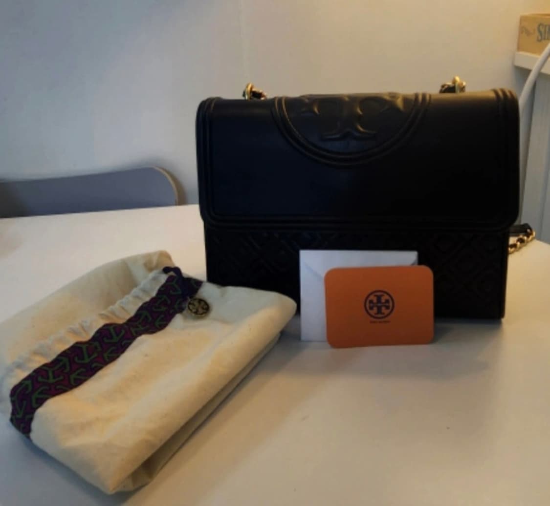 토리버치 플레밍 퀼팅 체인백 블랙 상품이미지4