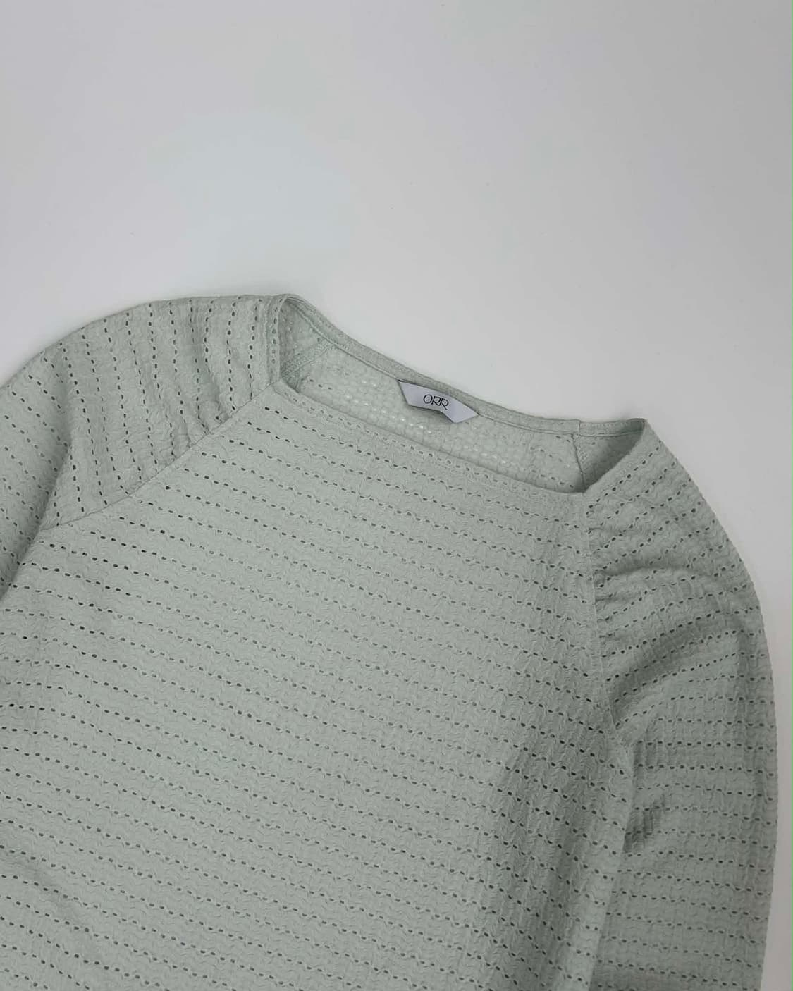 [S]ORR 오르 펀칭 텍스처 롱슬리브 티셔츠 민트 상품이미지6