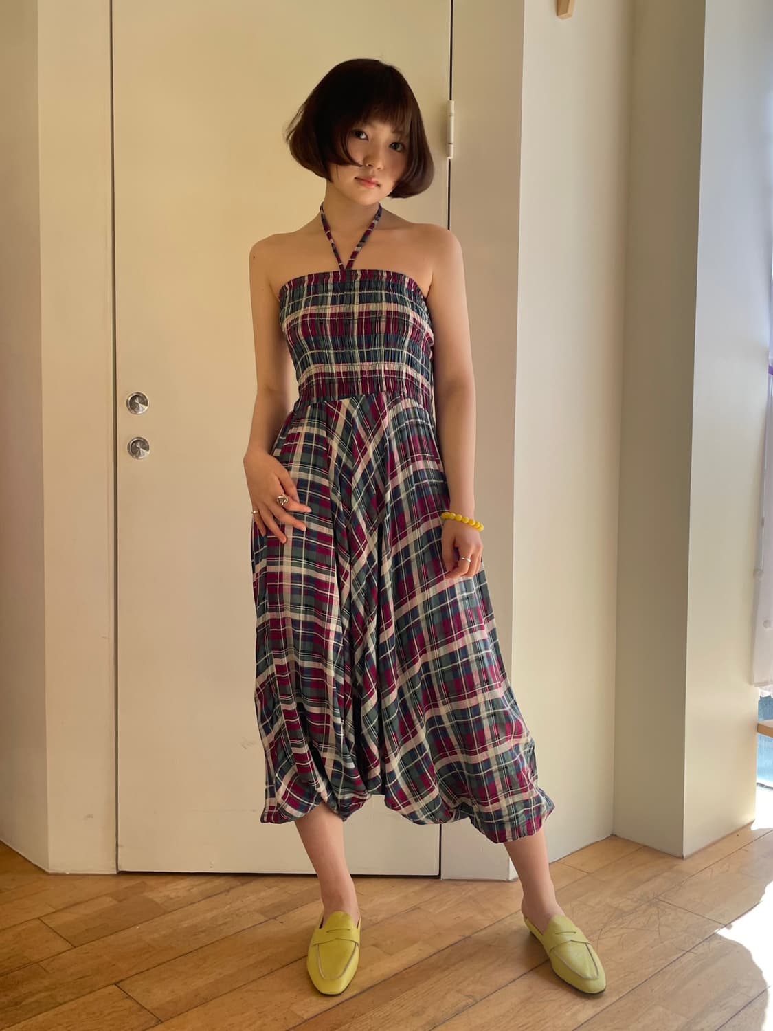 check jumpsuit 상품이미지4