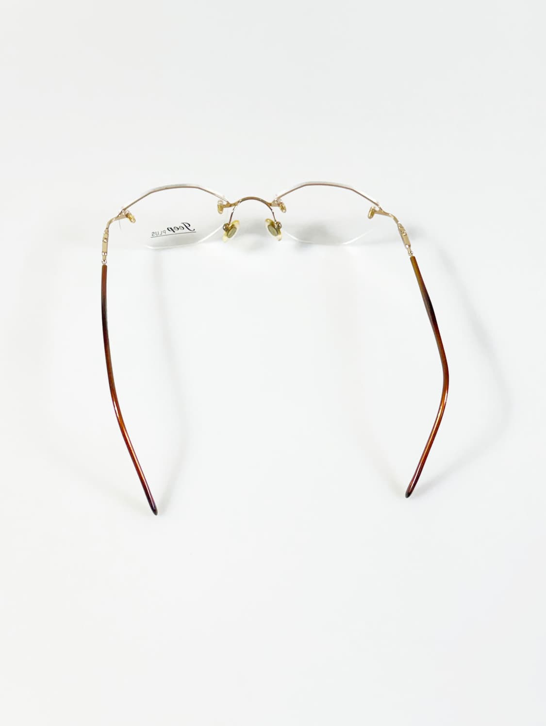 JEEP 골드 무테 스퀘어 메탈 프레임 빈티지 안경 상품이미지5