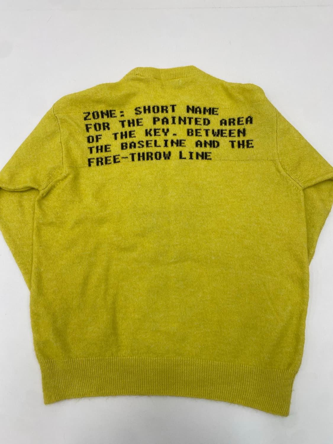 자라 옐로우 패턴 니트 (L) 상품이미지5