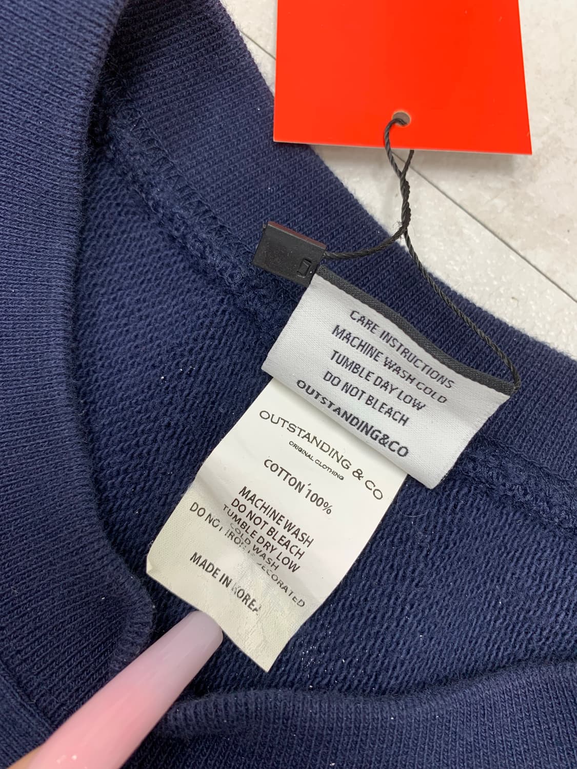 outstanding 네이비 맨투맨 #713 상품이미지4