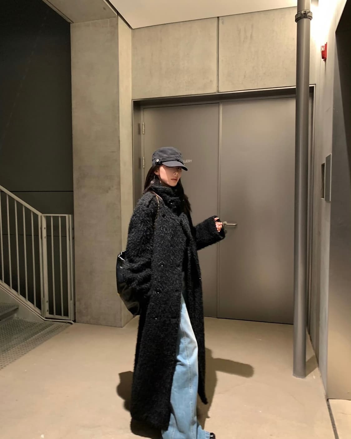 파리지앵바이브 오버핏 롱코트 퍼자켓 상품이미지2