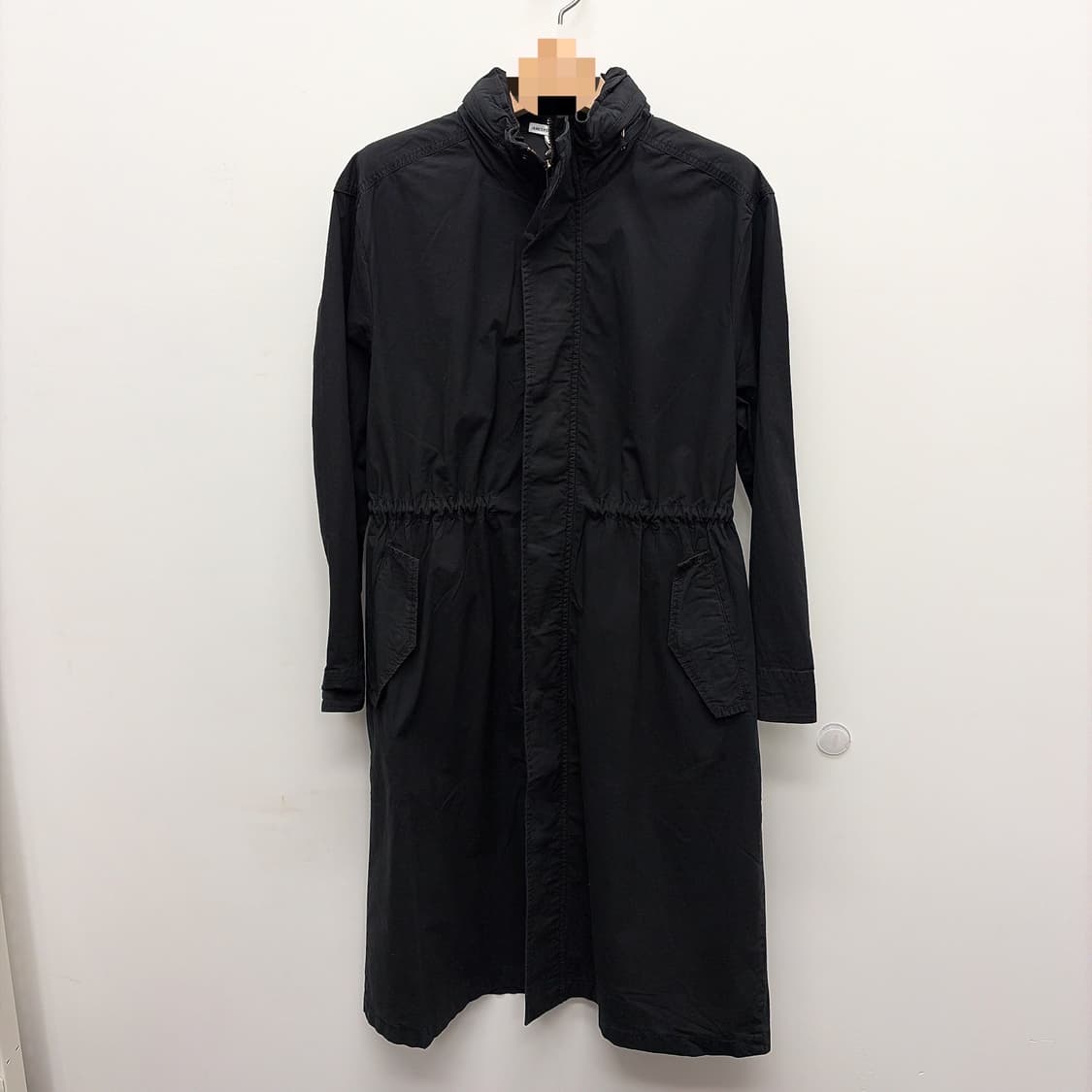 (정품/새상품) 제임스펄스 여성 블랙 코튼 경량 집업 파카 코트 상품이미지1