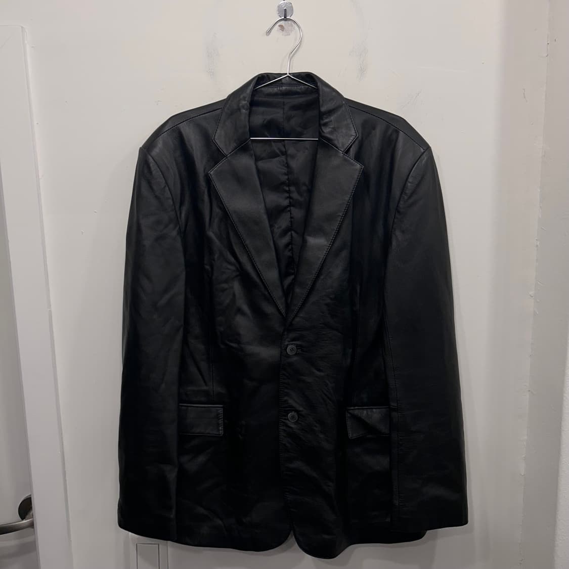 핸드메이드 이태리 양가죽 오버핏 블레이져 상품이미지2