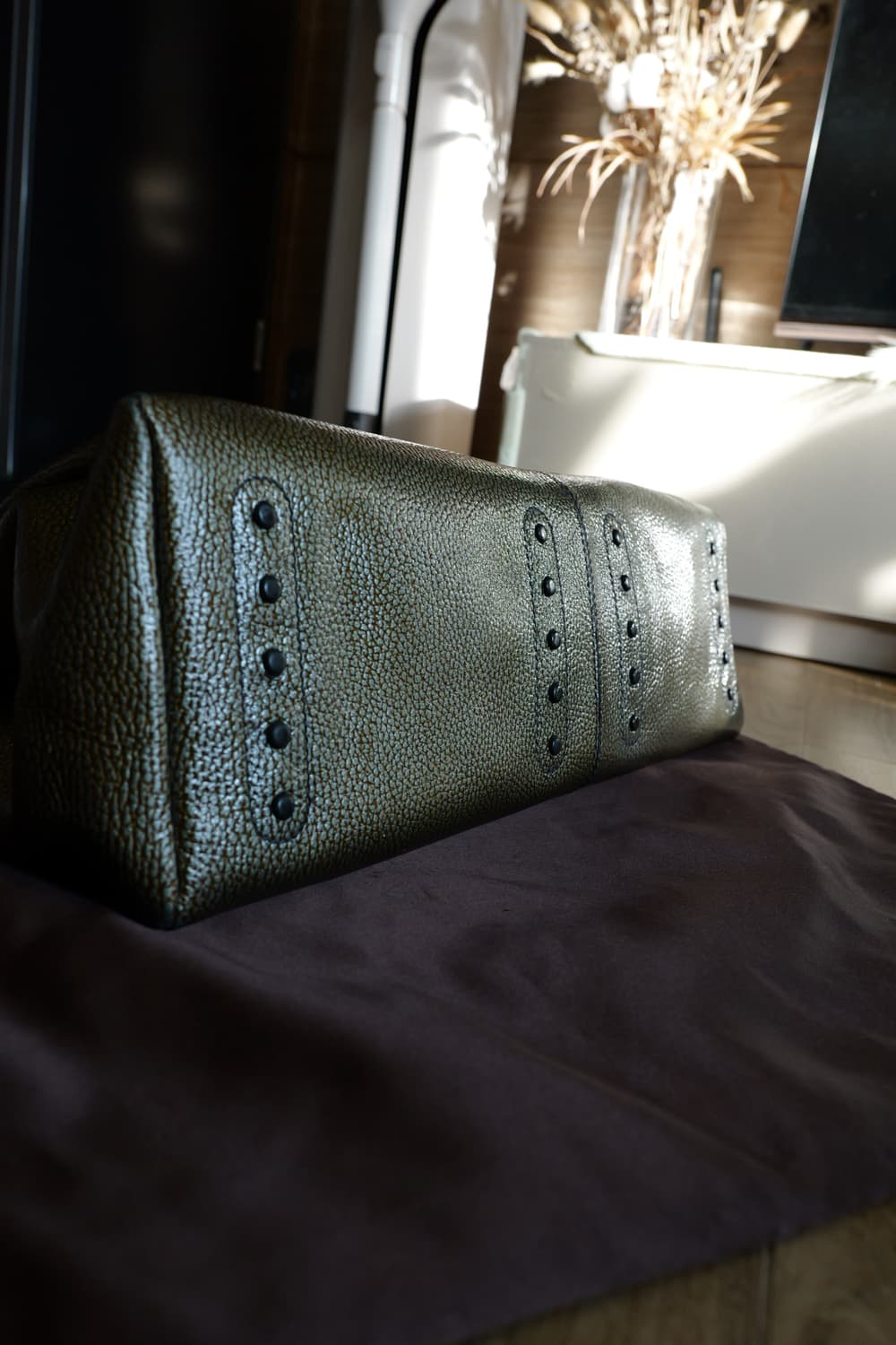 TOD'S 토즈 레더 토트백 브론즈 상품이미지4