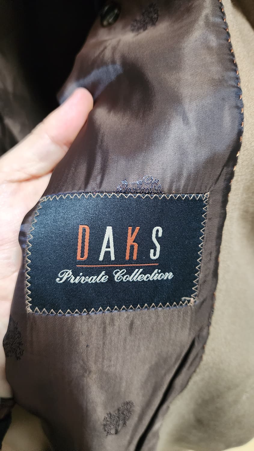 닥스(DAKS) 남성 캐시미어 코트 상품이미지4