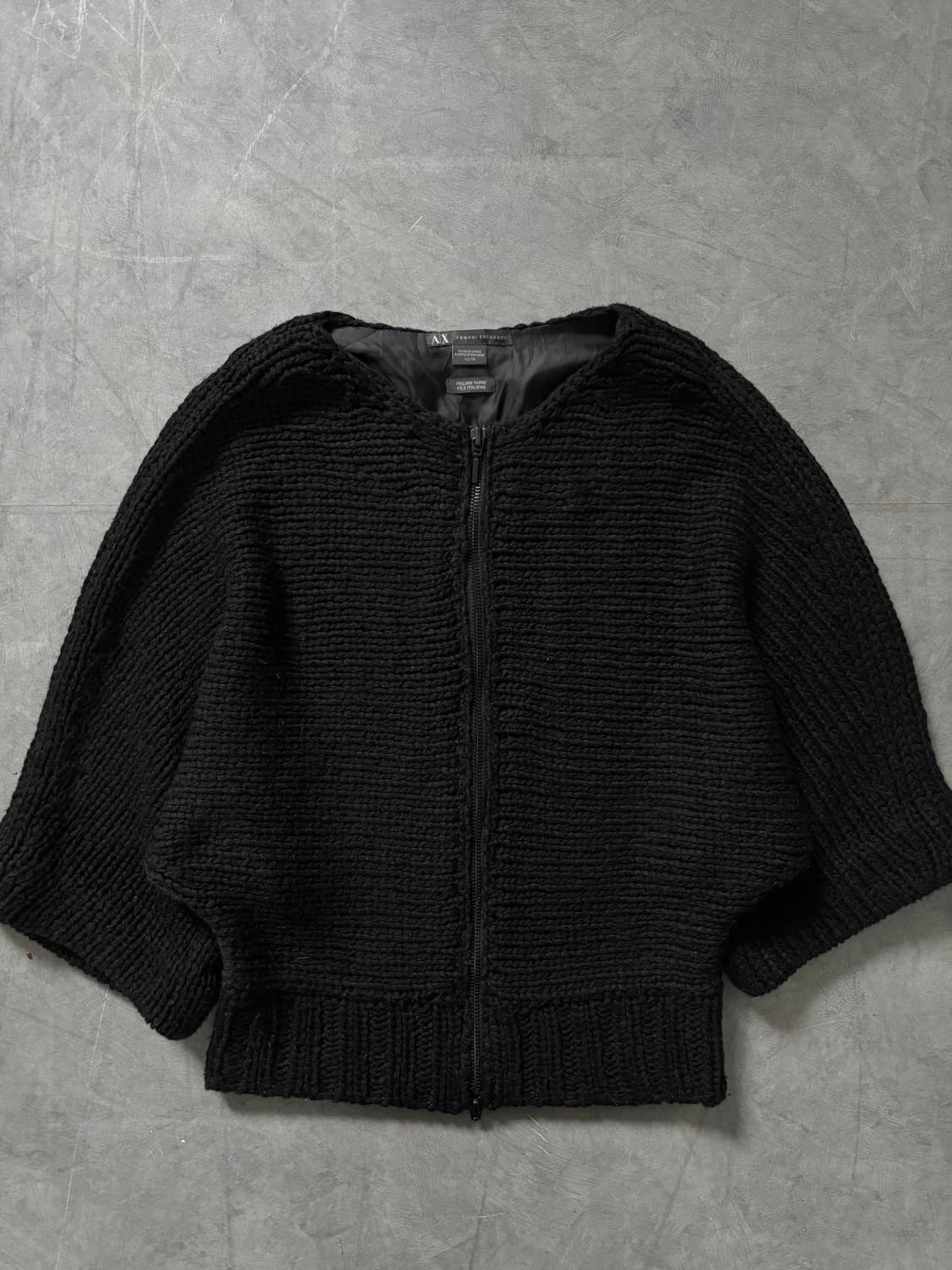 Armani Exchange 아르마니 익스체인지 블랙 니트 집업 상품이미지4