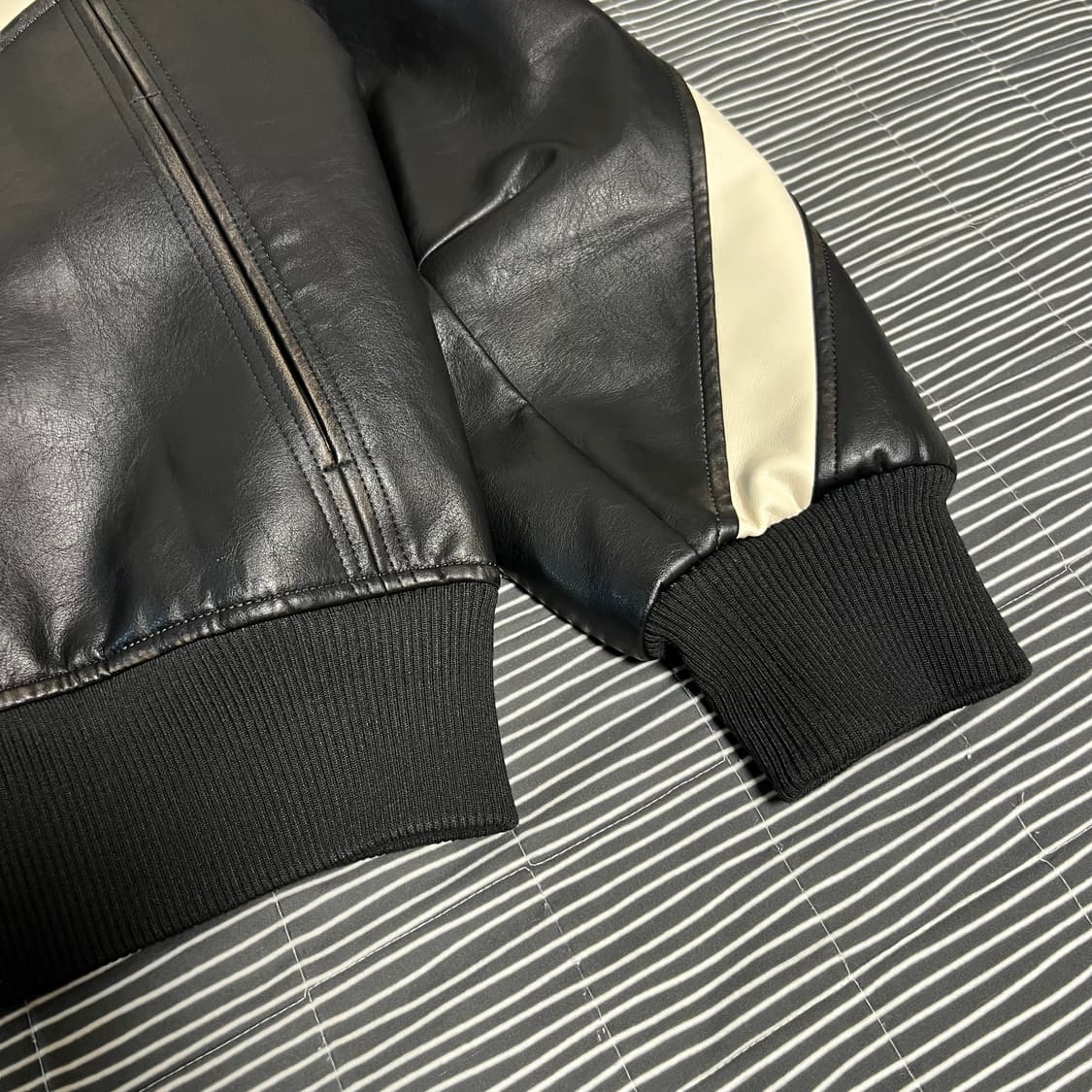 라퍼지 버프워시 인시전 바이커 자켓 L 상품이미지4