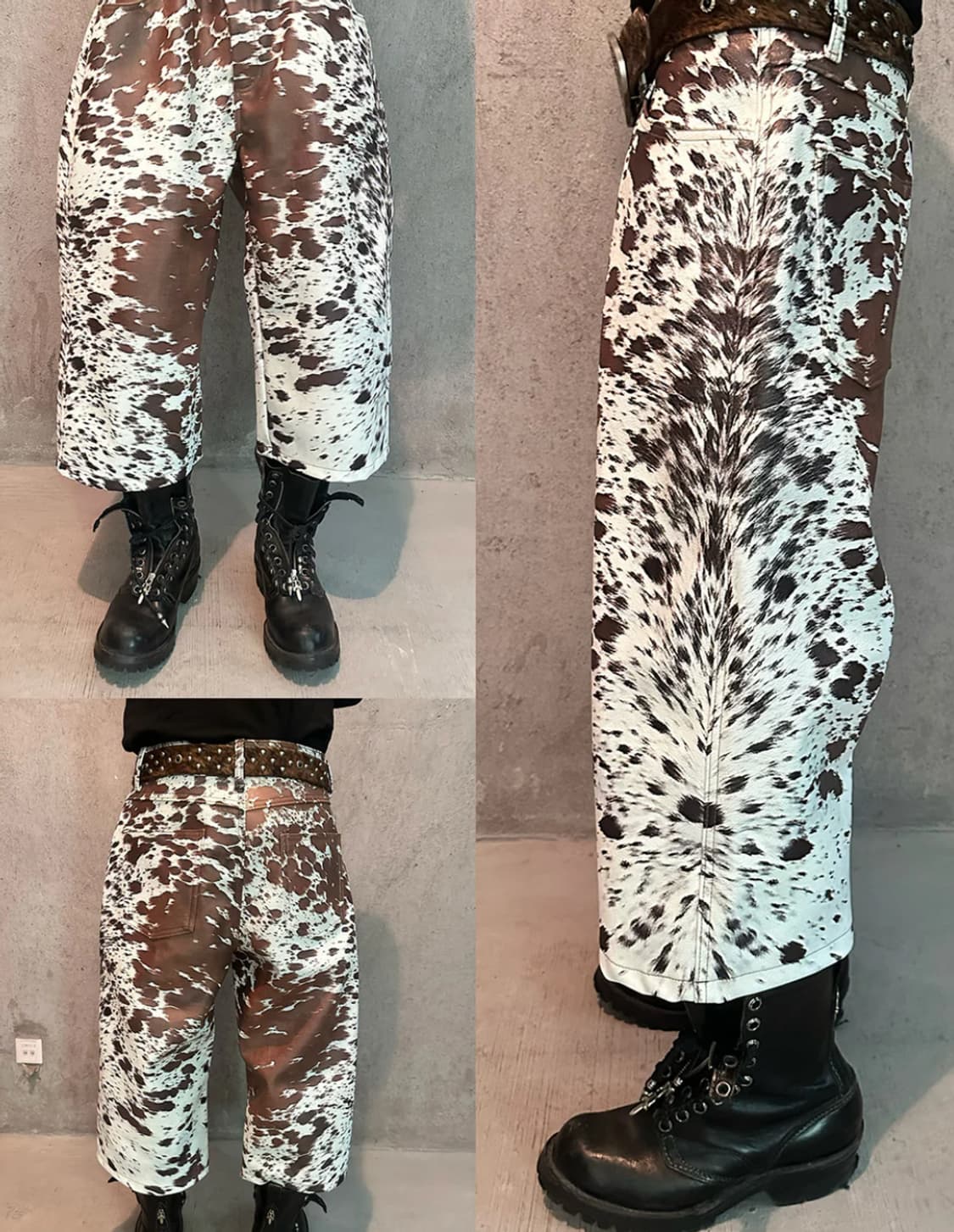 psylos1 양첸유 브랜드 송치 레더 쇼츠 상품이미지3