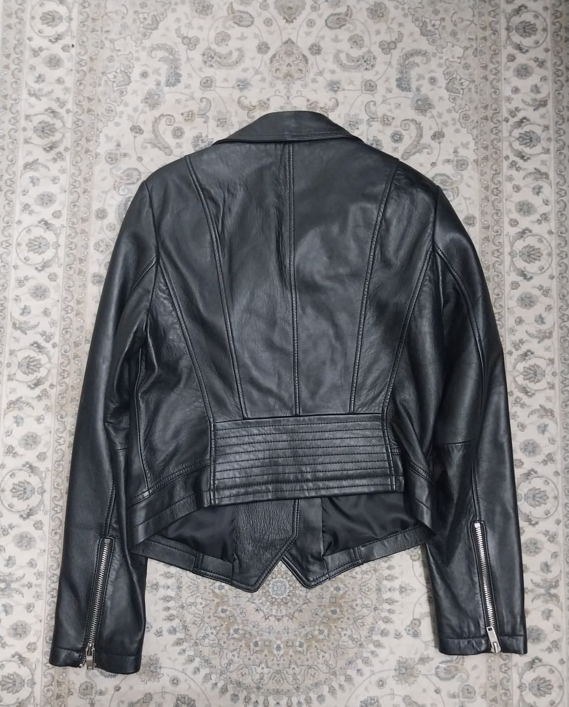 KASIBADY 블랙 가죽 라이더 자켓 66 (44반-55) 상품이미지2