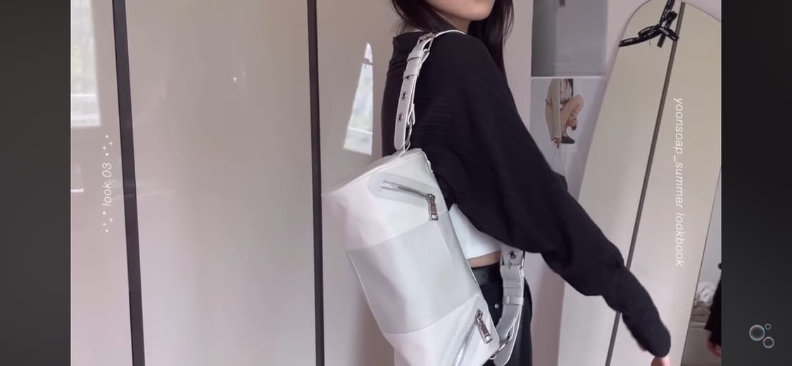 쓰리타임즈 crinkle vegan leather bag 상품이미지4