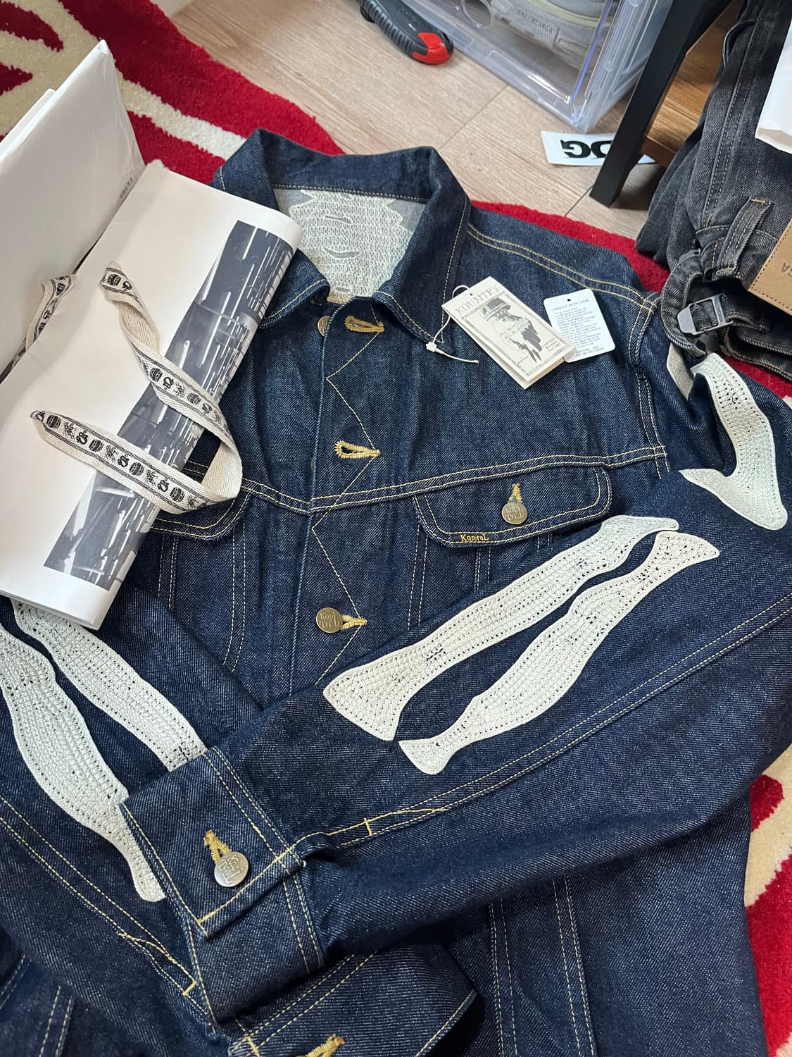 캐피탈 11.5oz 본 데님 자켓 인디고 상품이미지1