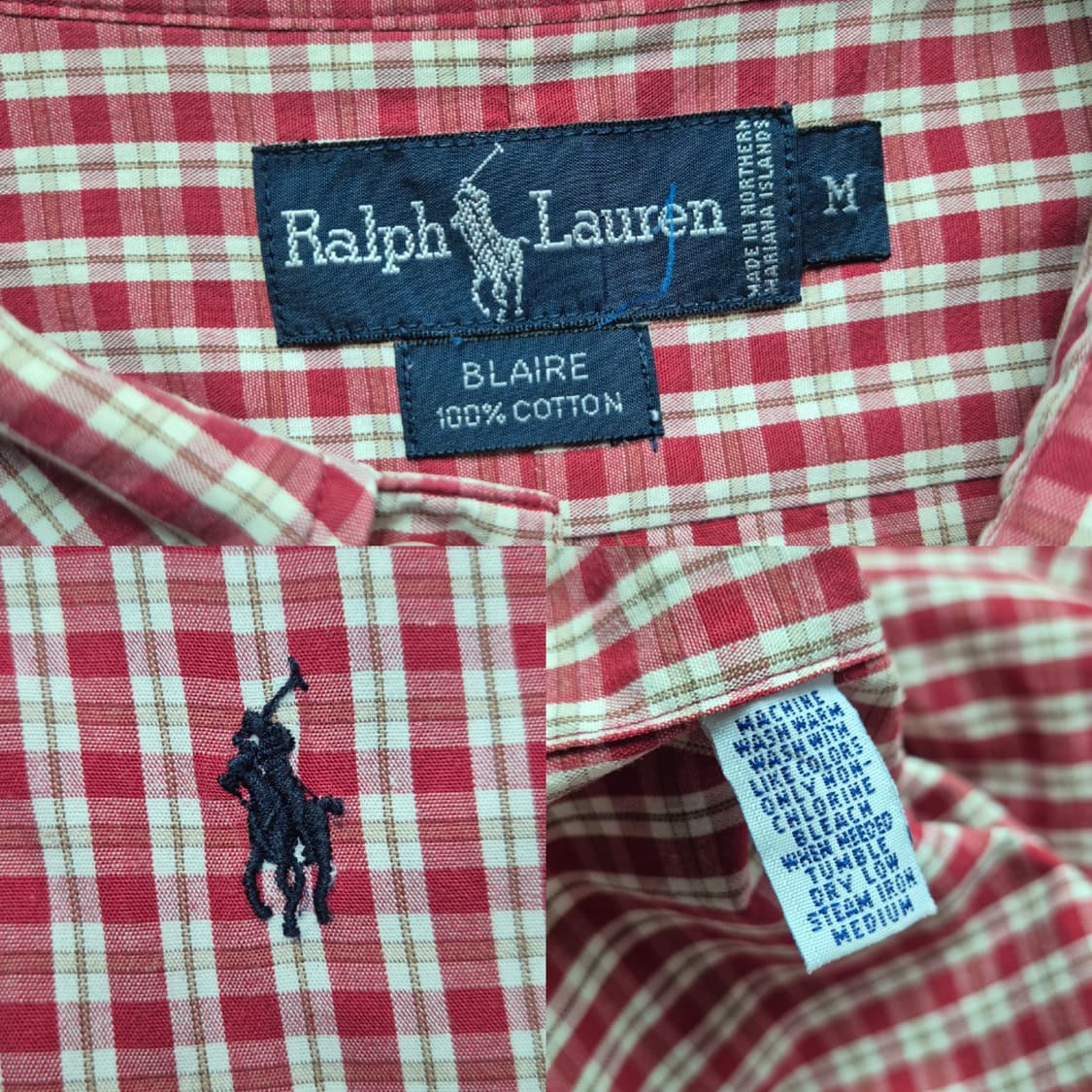 [L-XL] 폴로 랄프로렌 체크 반팔셔츠 상품이미지9