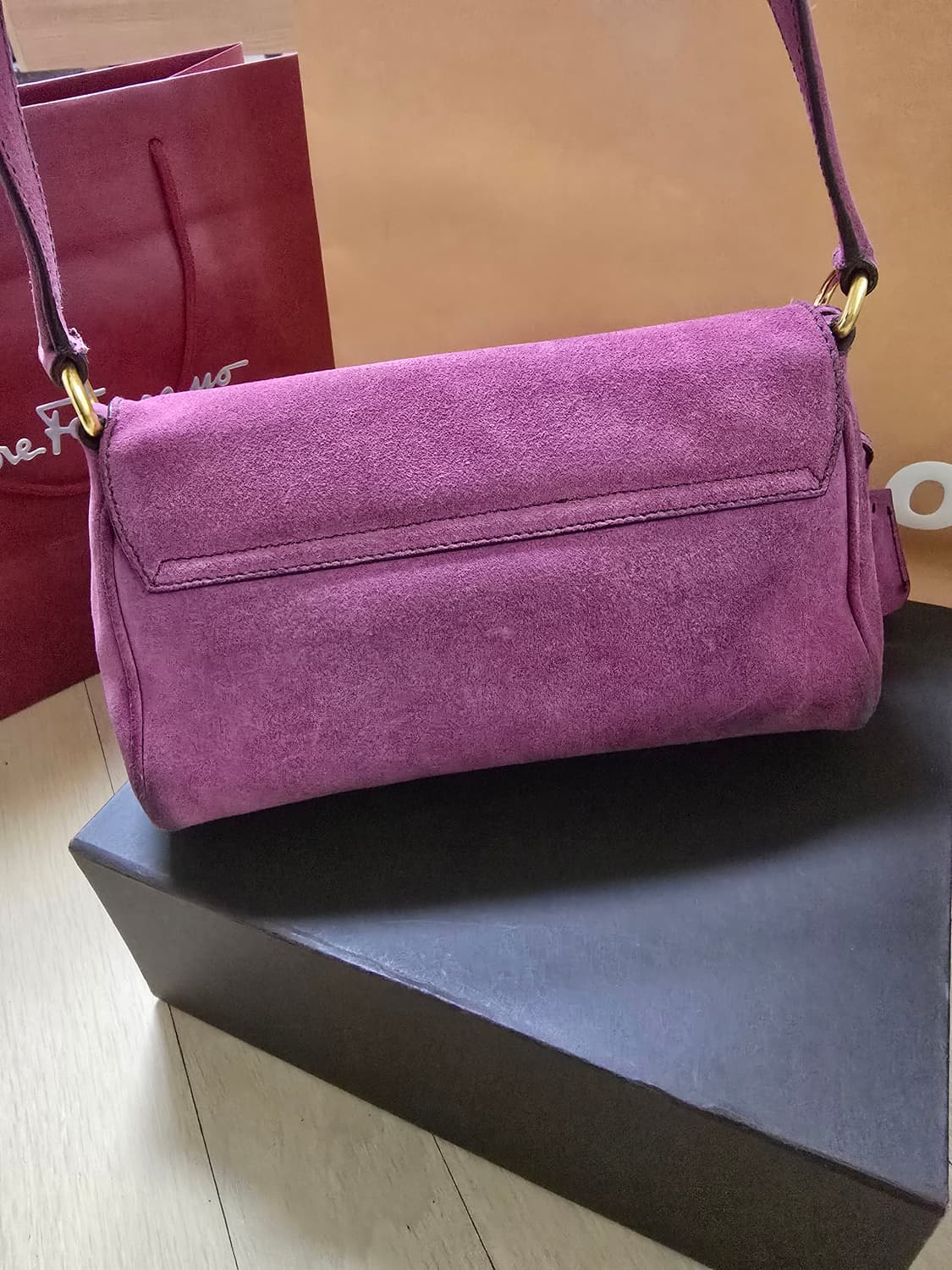 (정품)프라다 빈티지 스웨이드 숄더백 상품이미지3