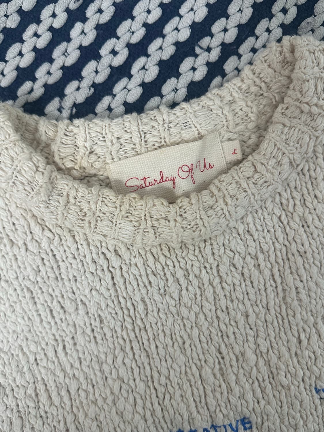 Stu 영수증 니트 (L) 상품이미지4