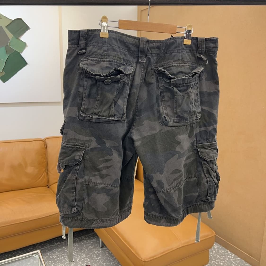 빈티지 밀리터리 카모 카고팬츠 반바지 32인치 C05292  상품이미지2