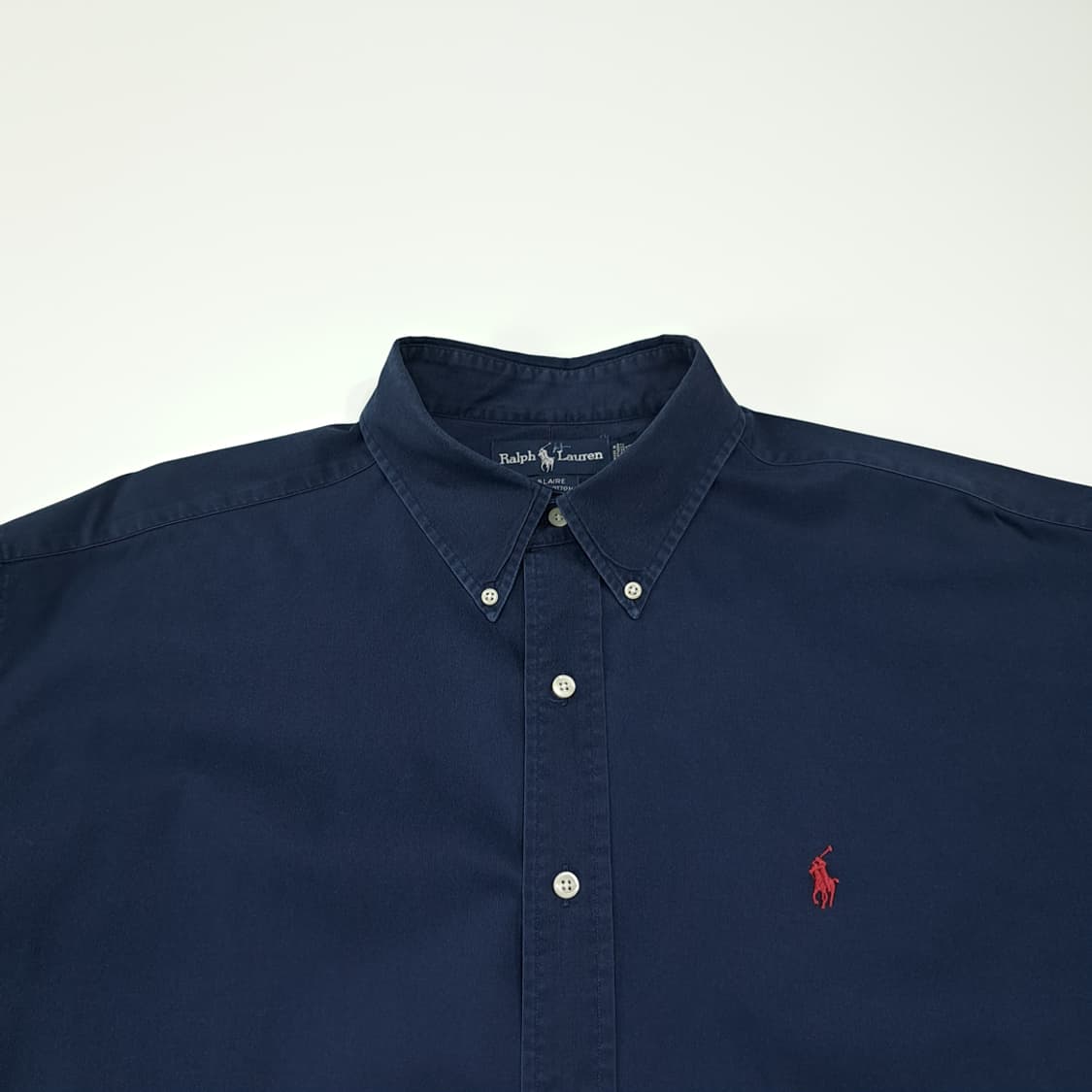 CL817 2XL 폴로 90s 미국판 버튼다운 네이비 셔츠 남방 상품이미지2