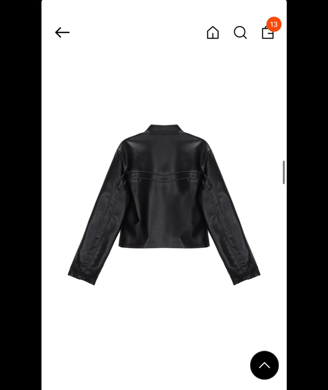 마뗑킴 OVAL LOGO RACING LEATHER JUMPER 상품이미지4