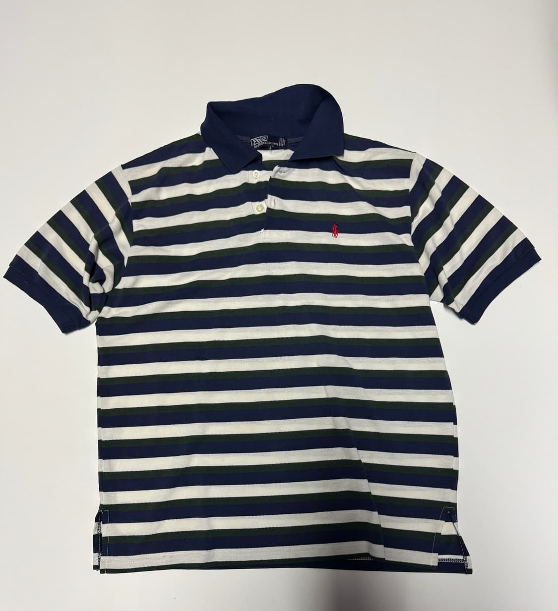 폴로 랄프로렌 스트라이프 귀여운 반팔 카라티 L 상품이미지1