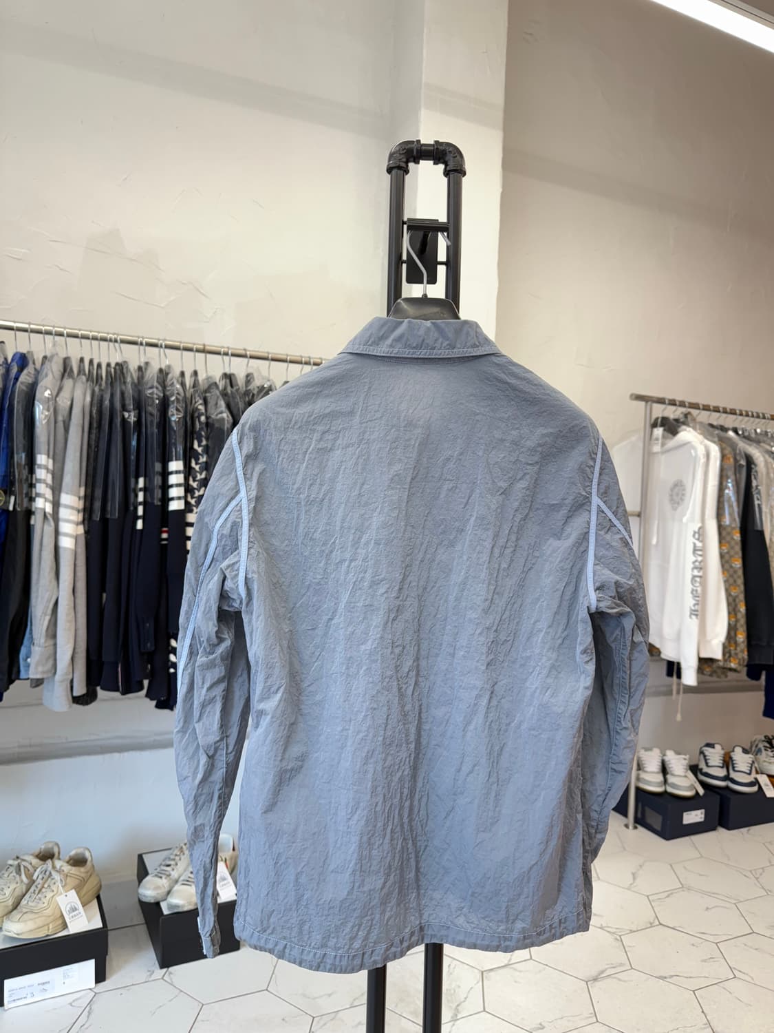 [M] 스톤아일랜드 나일론 메탈 오버셔츠 자켓 상품이미지2