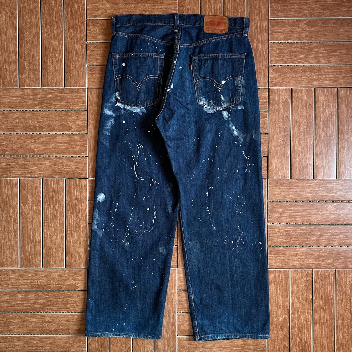 00‘s levi’s 504 painting remake denim 상품이미지2