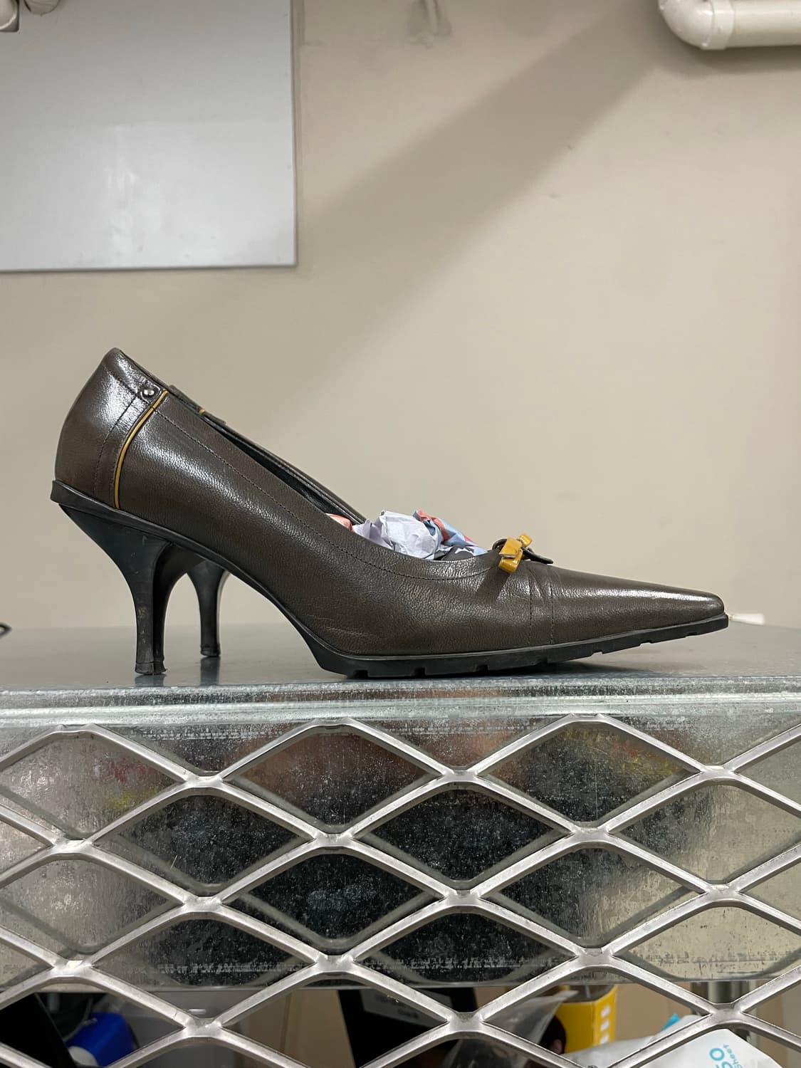 프라다 레더 펌프스 35 (gr-4682) 상품이미지4